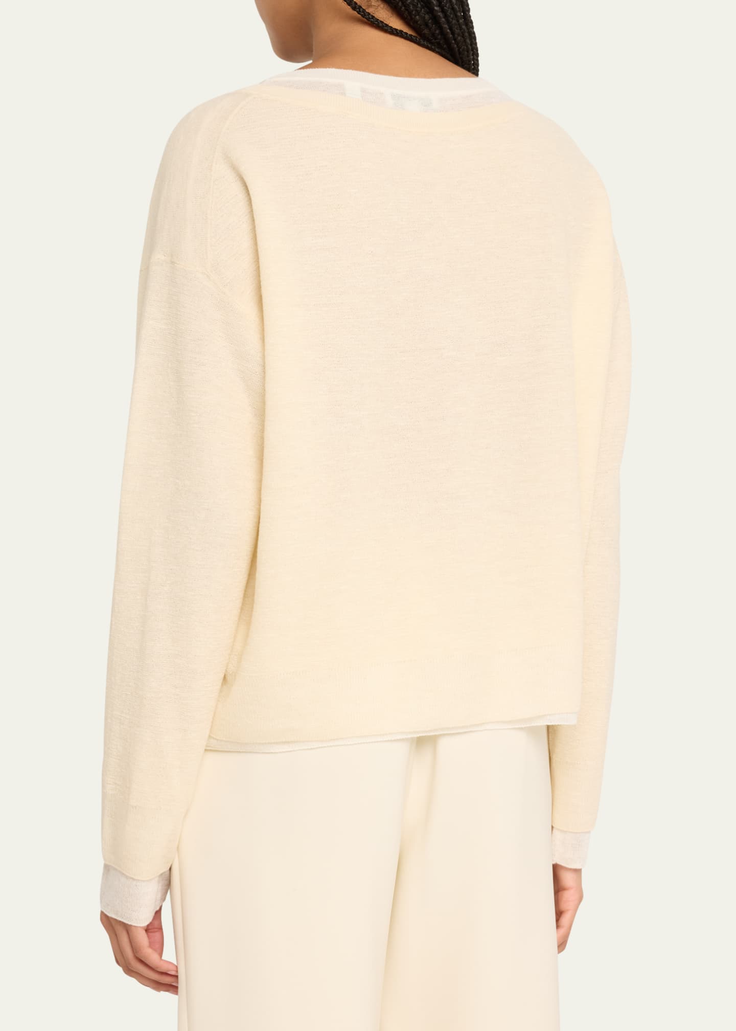 Vince double new arrivals layer sweater