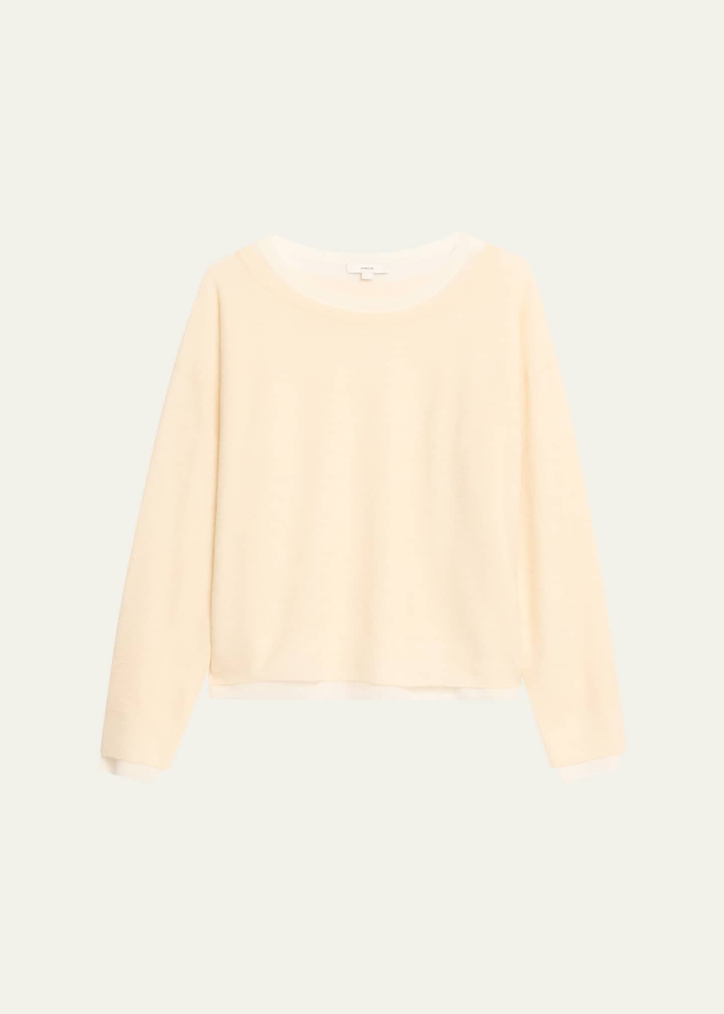 Vince double new arrivals layer sweater