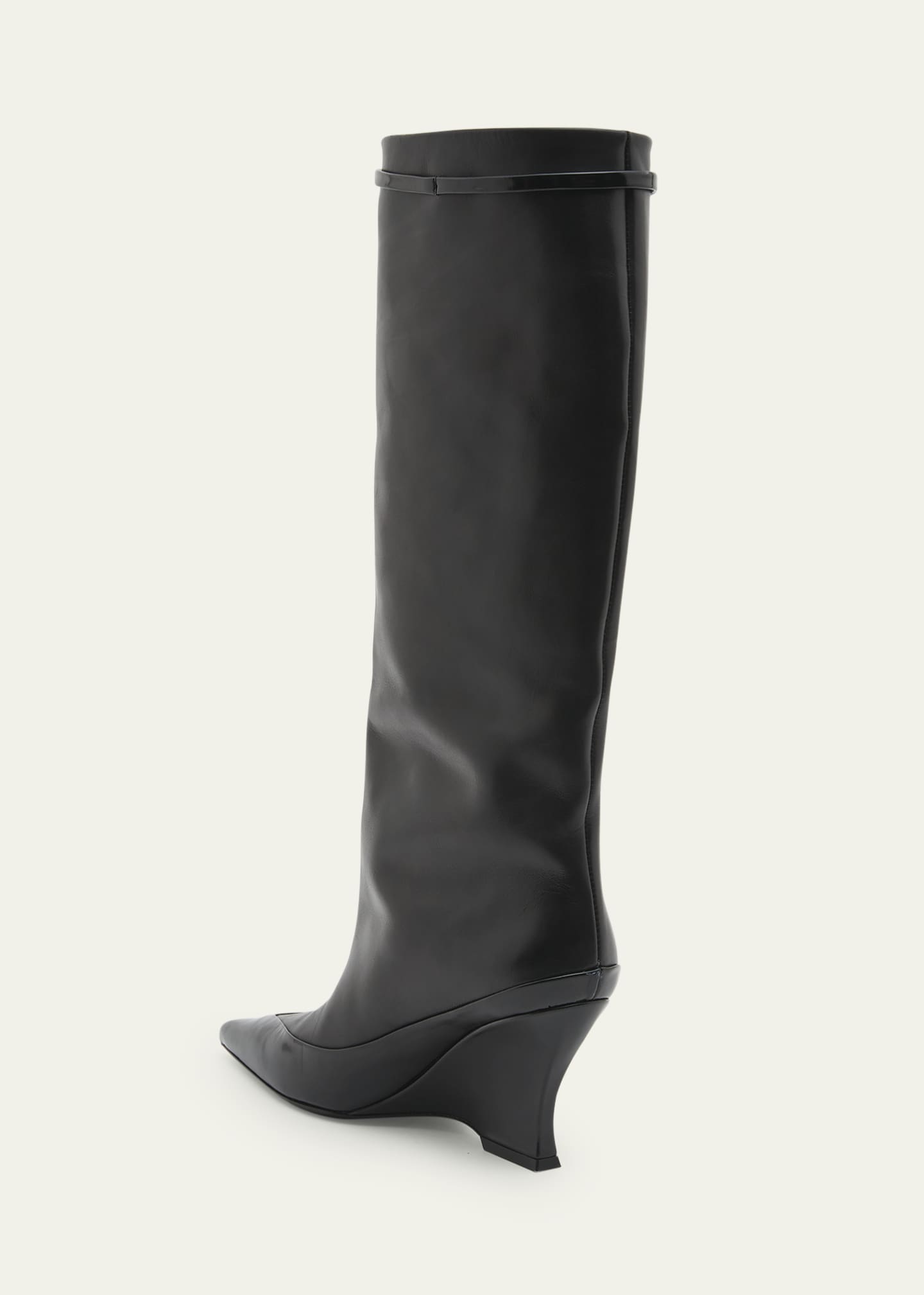 Givenchy leather sale wedge boots