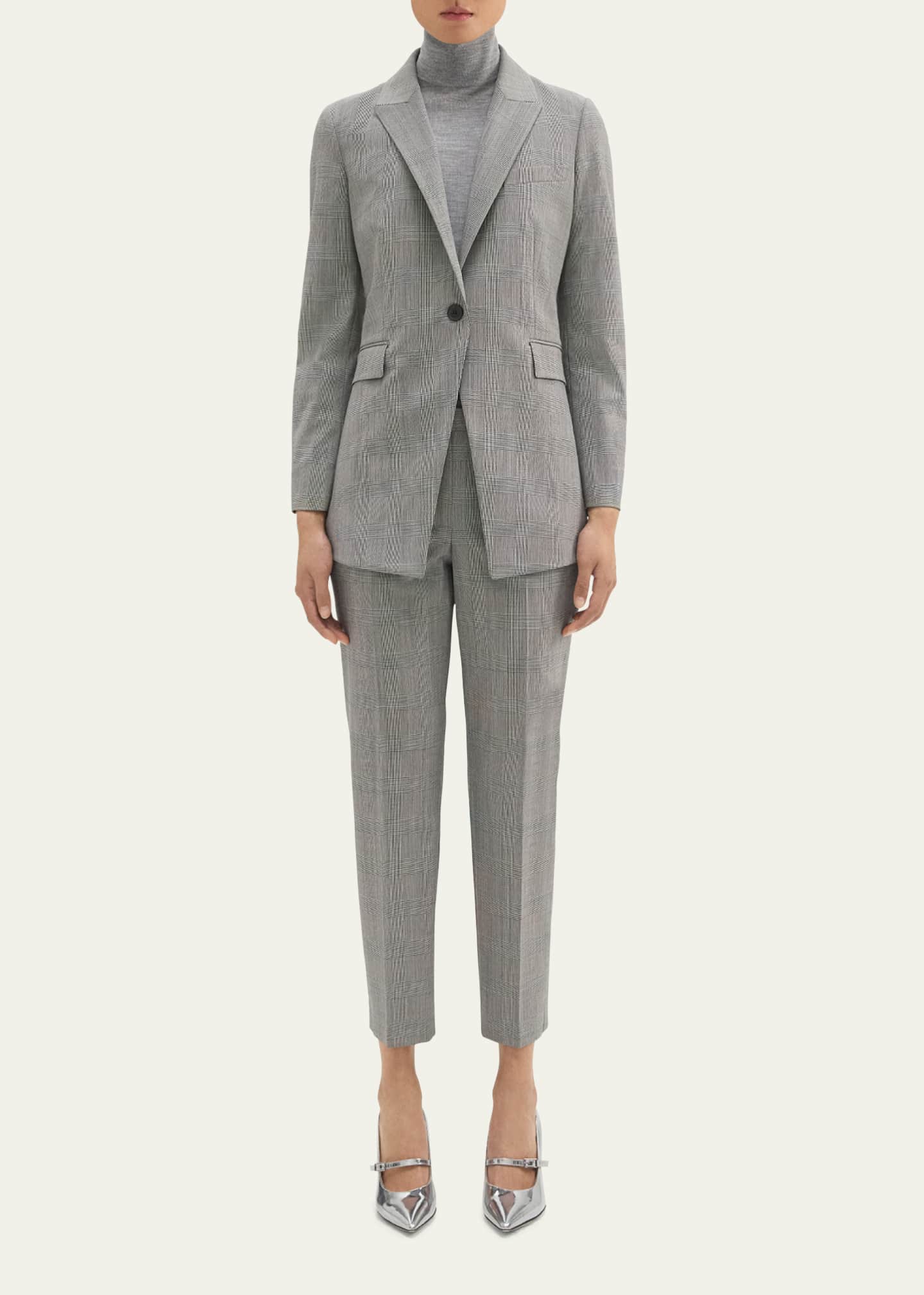 Theory discount plaid pants