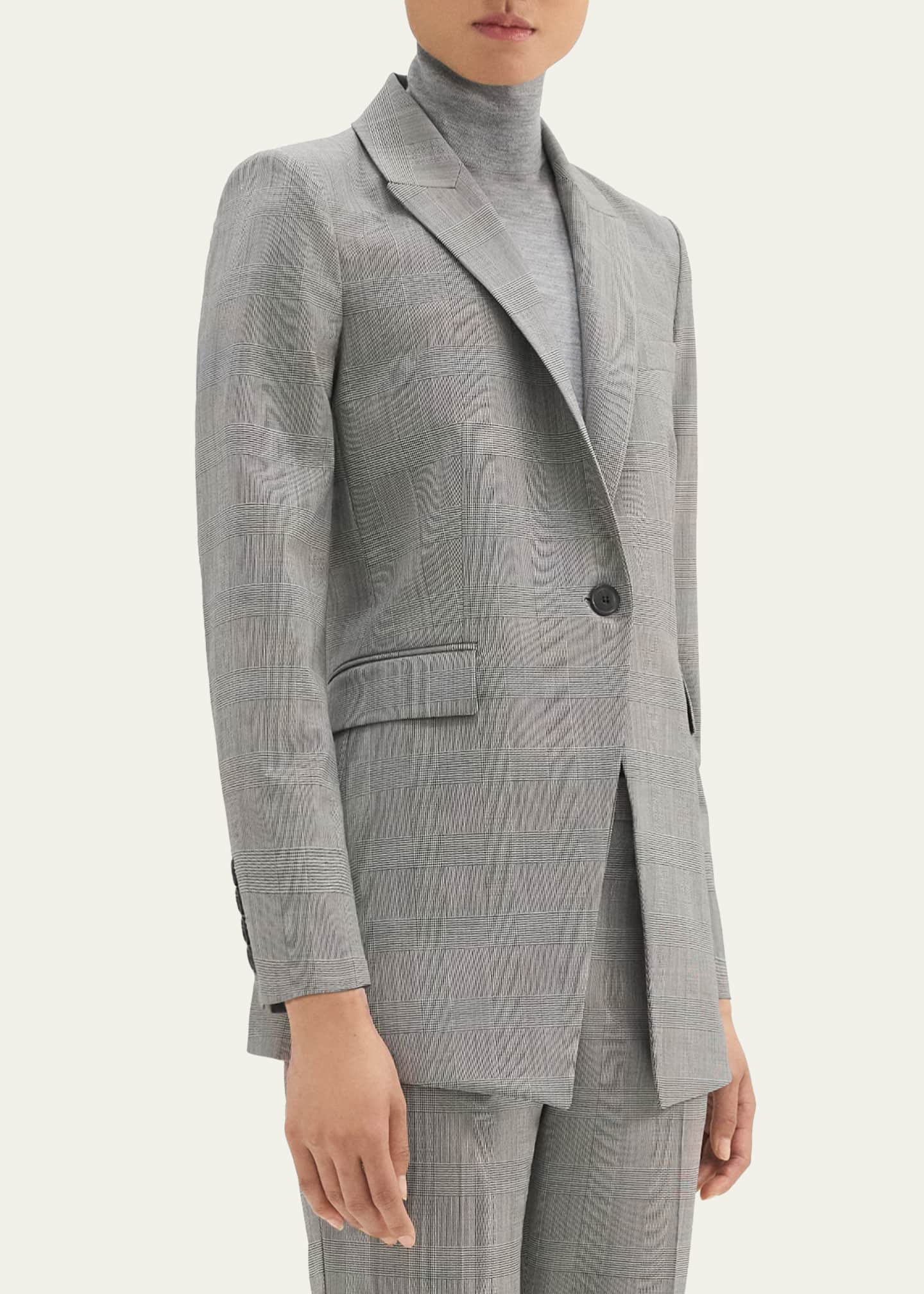 Theory best sale plaid blazer