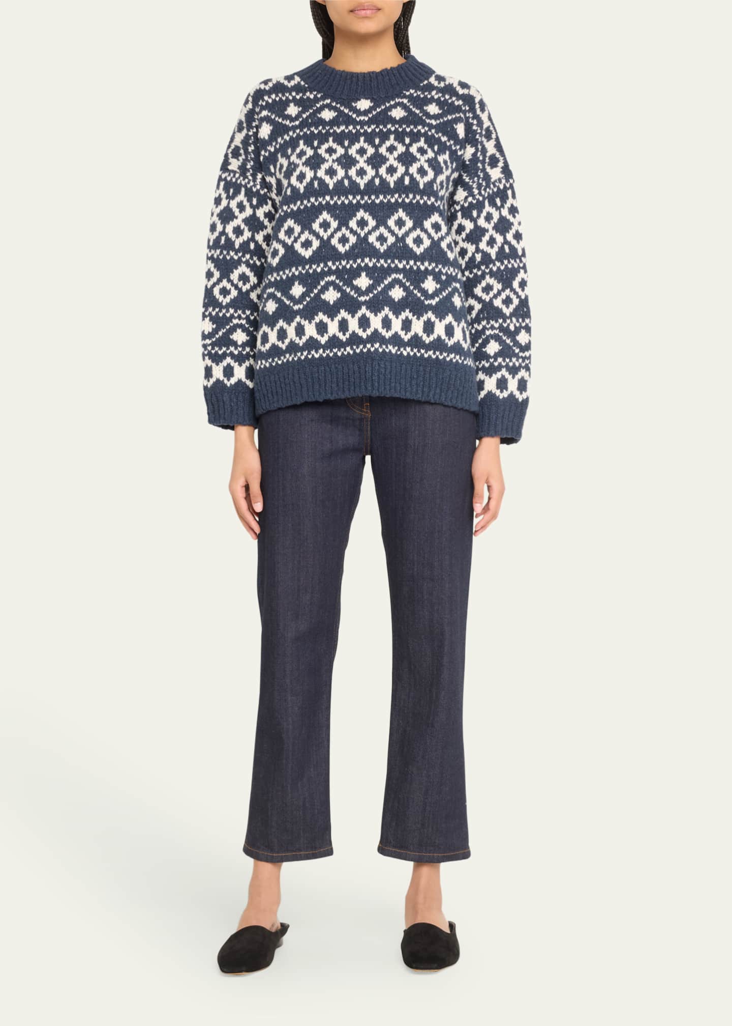 Vince Nordic Wool Blend Fair Isle Sweater Bergdorf Goodman