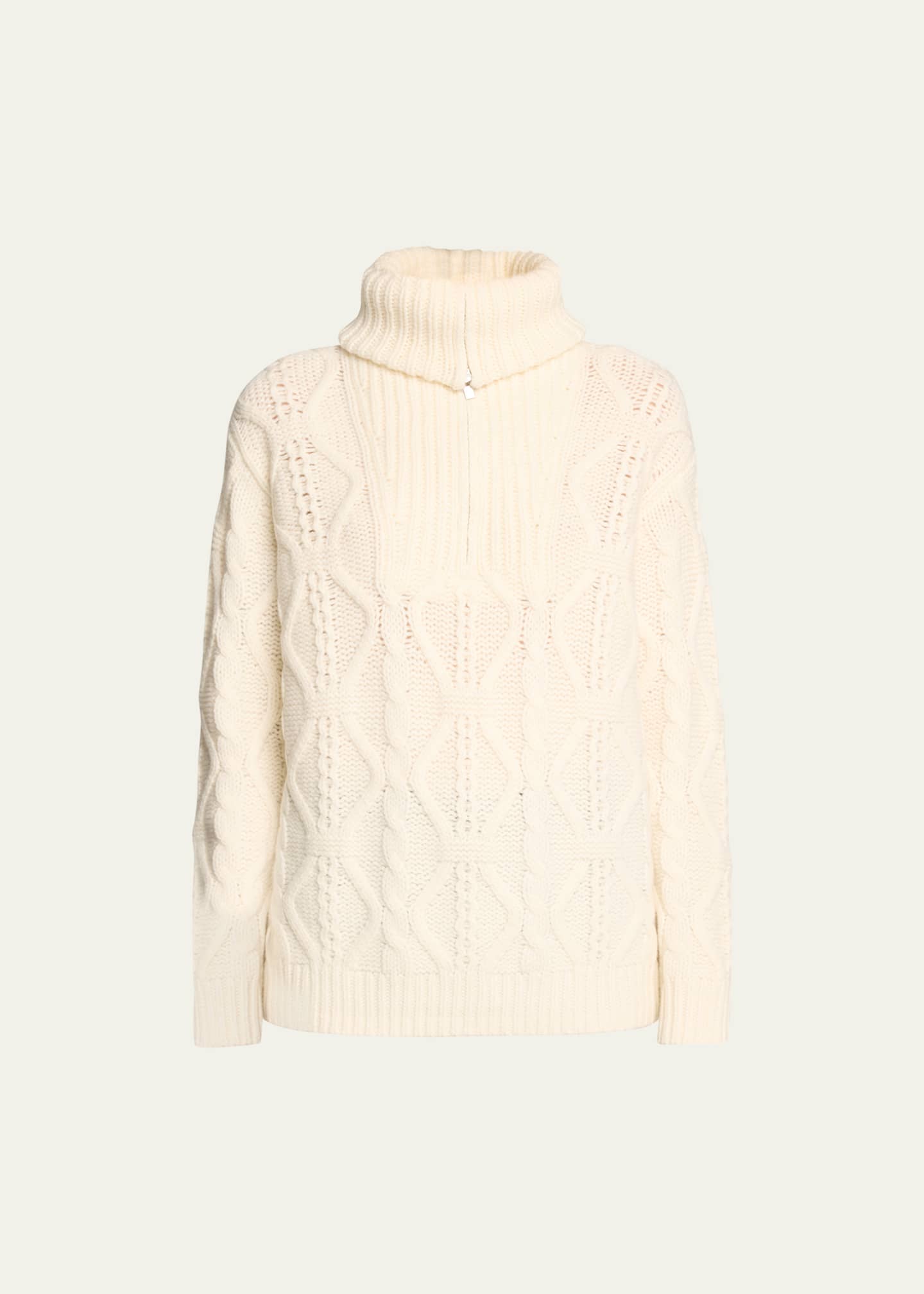 Vince Cable Knit Wool Half Zip Pullover Sweater Bergdorf Goodman