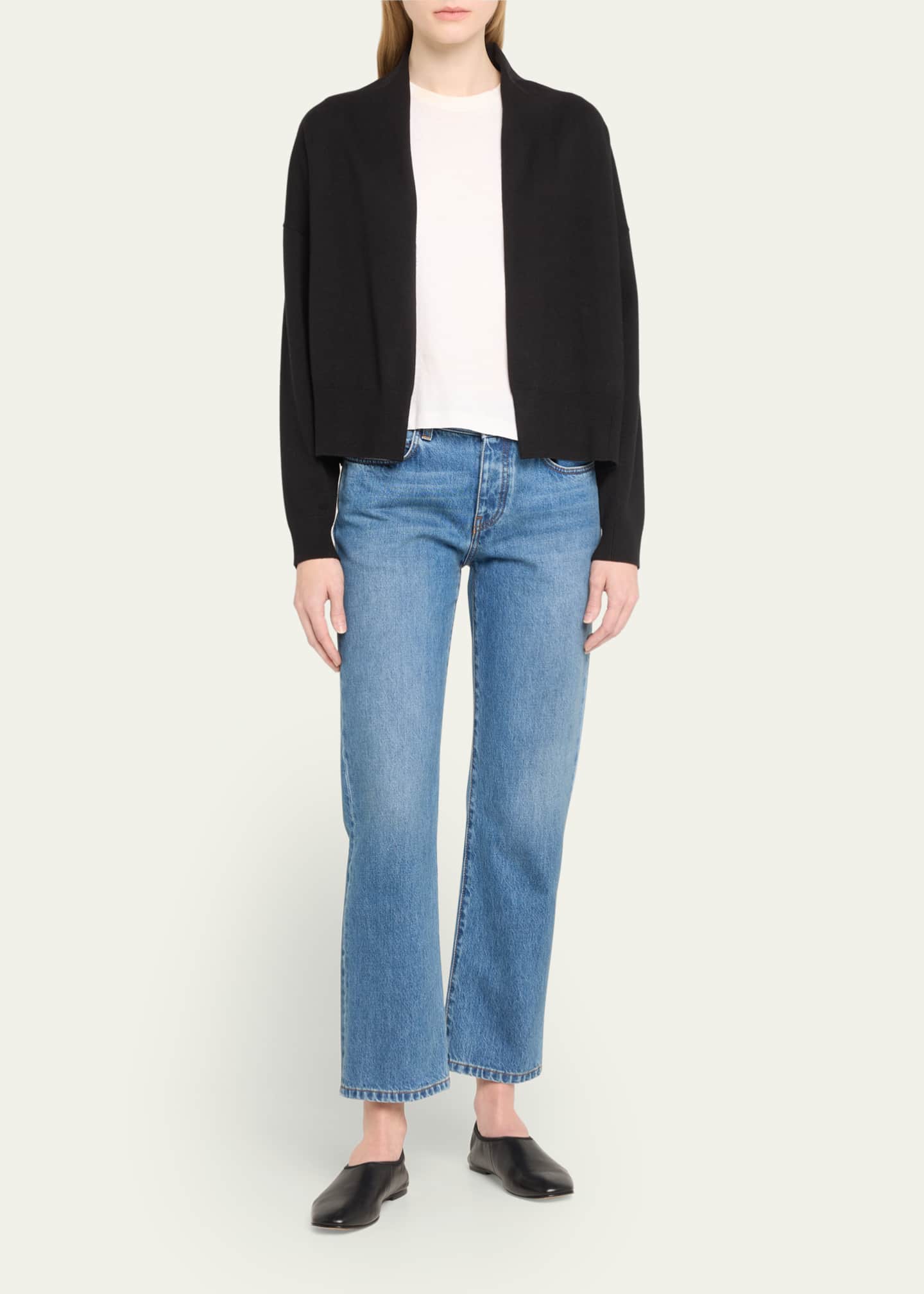 Vince Drape Front Wool Blend Cardigan Bergdorf Goodman
