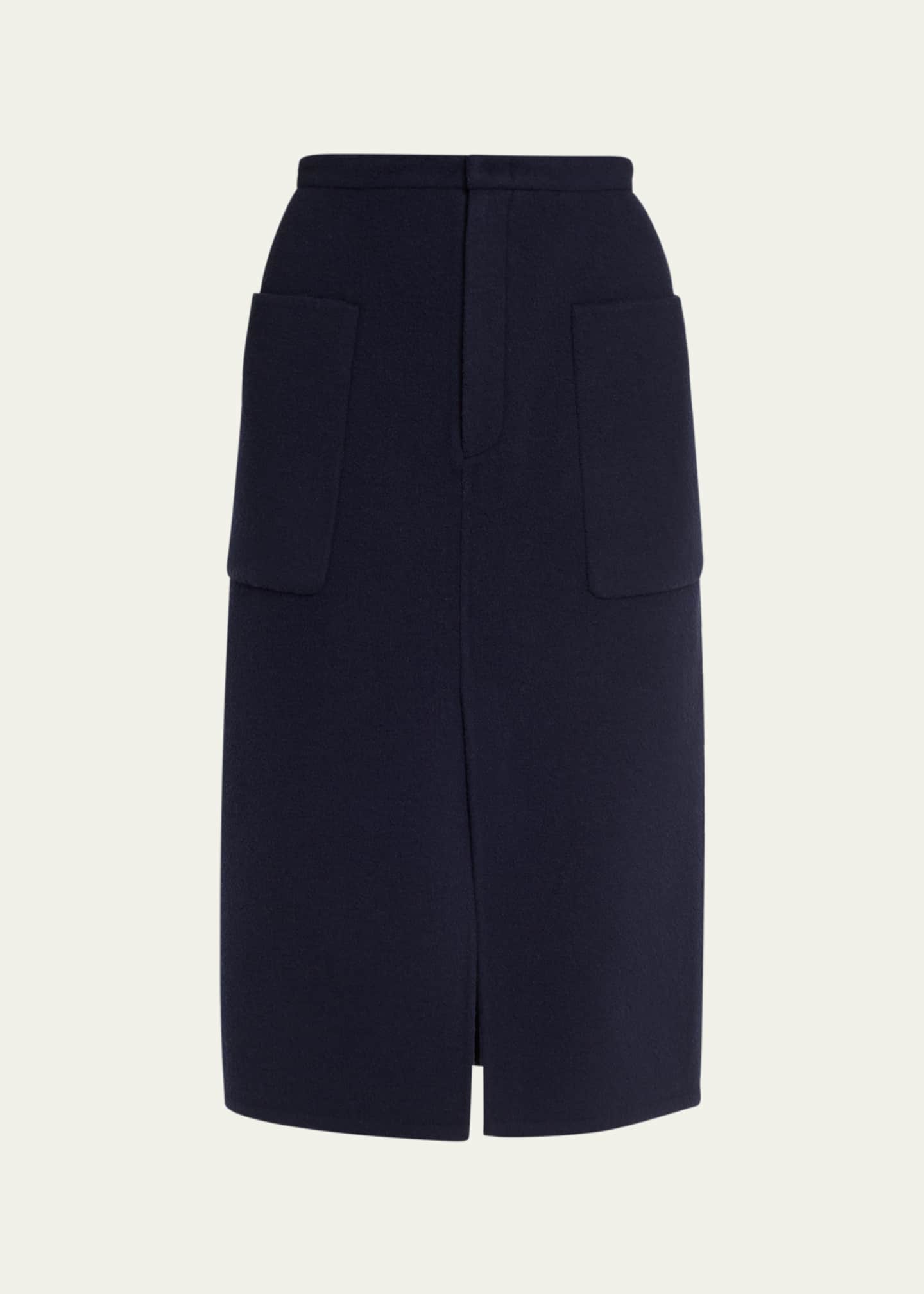 Vince Brushed Recycled Wool-Blend Pencil Skirt - Bergdorf Goodman