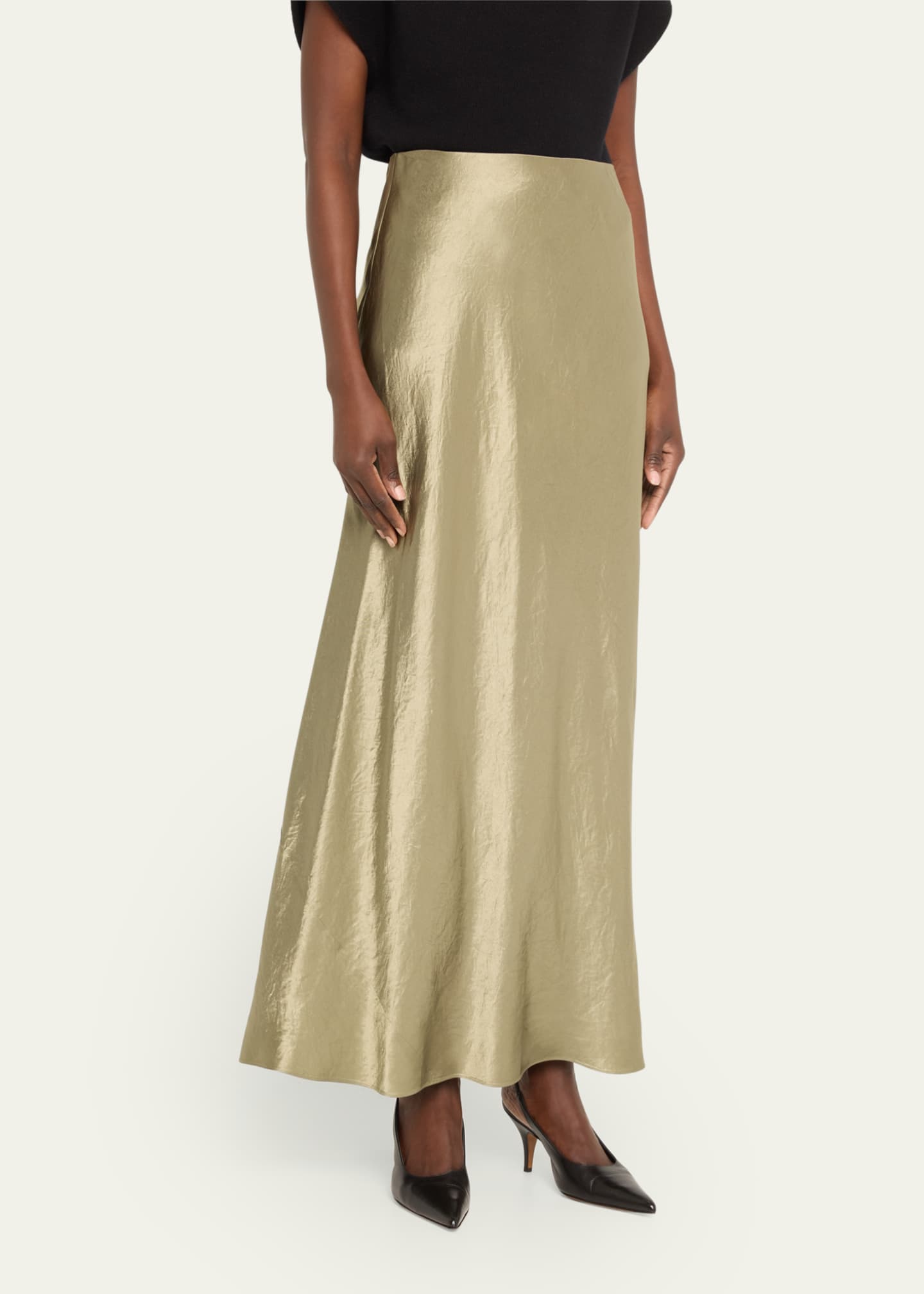 Vince satin skirt sale best sale