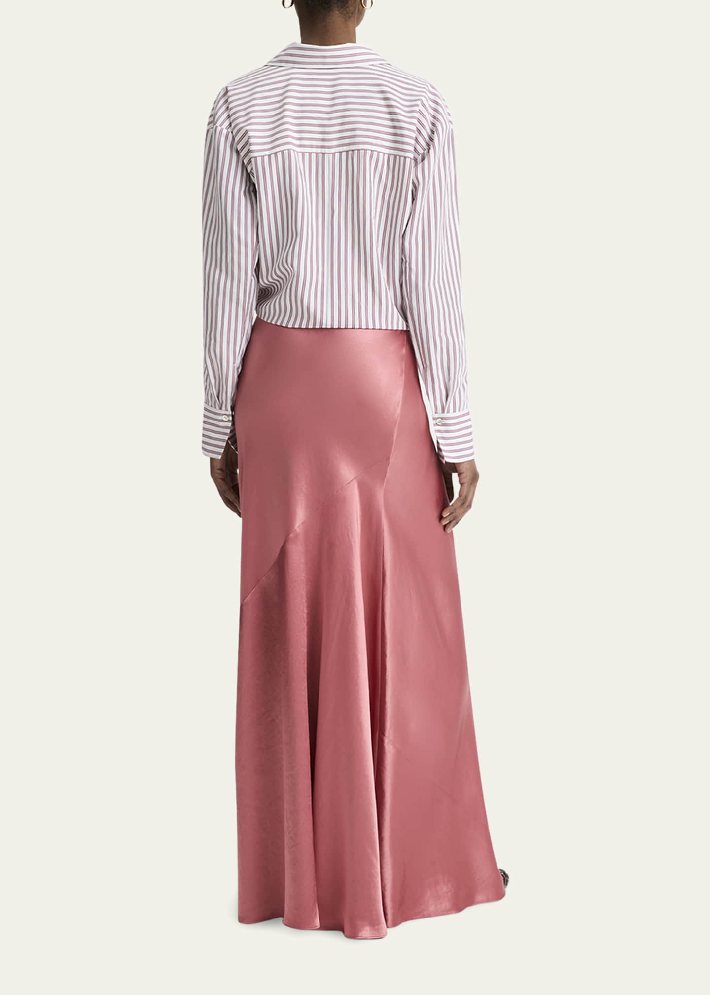 Satin Maxi Skirt - Thumbnail 3