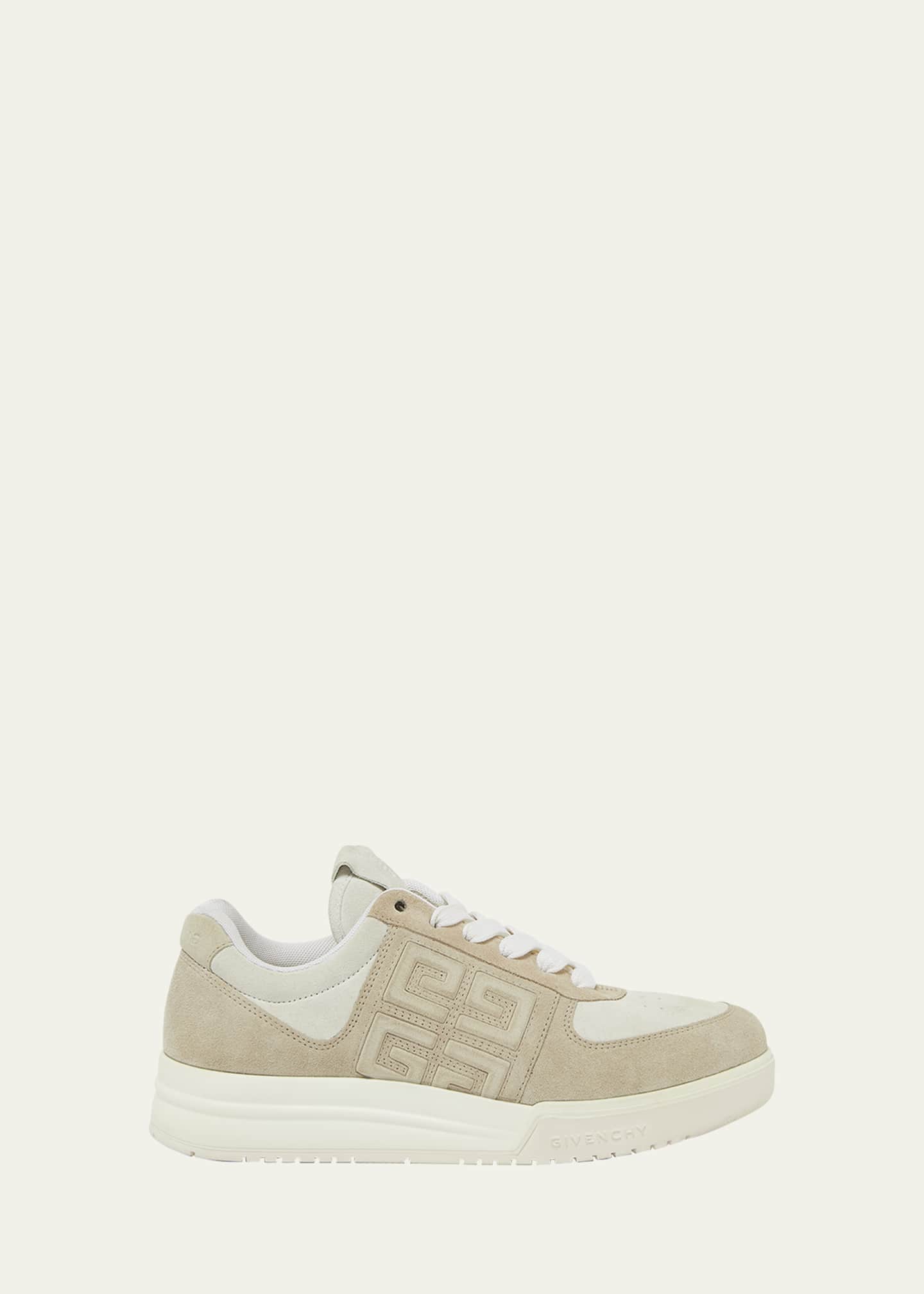 Givenchy G4 Mixed Leather Low-Top Sneakers