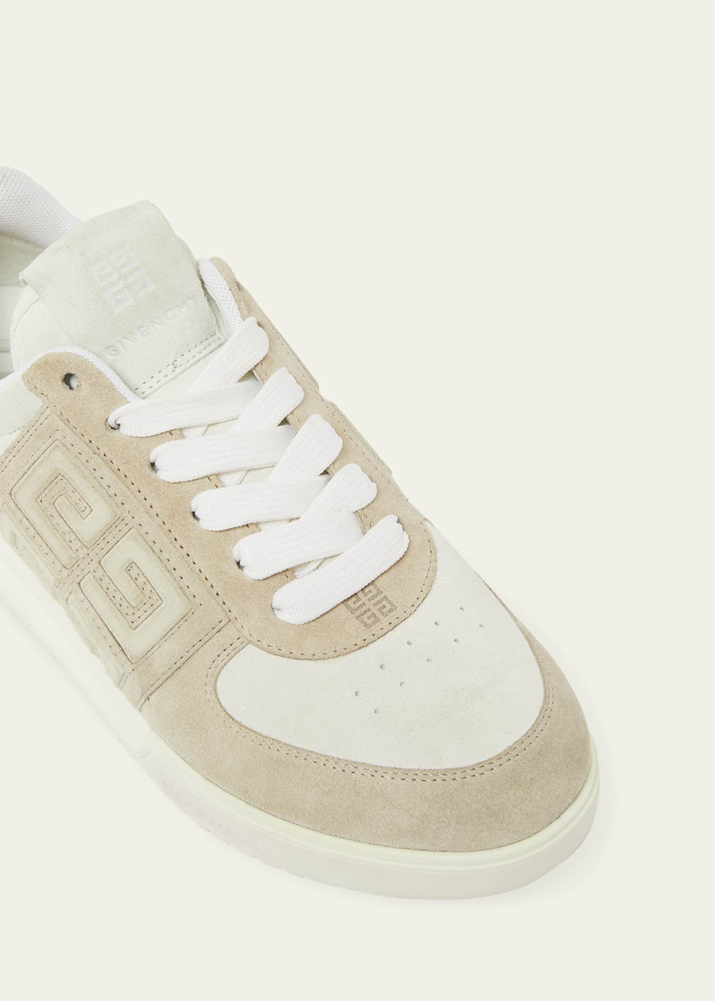 Givenchy G4 Mixed Leather Low-Top Sneakers