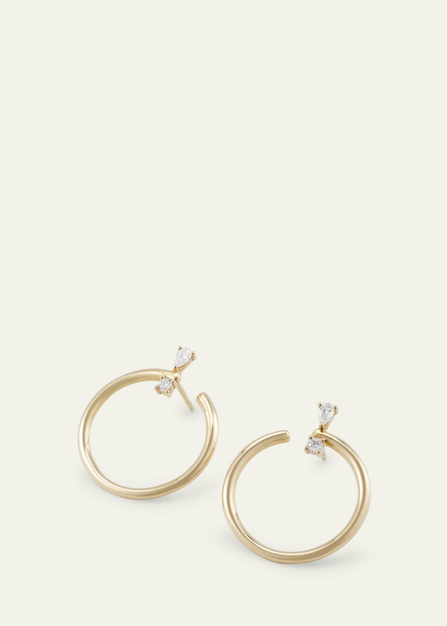 Monica Rich Kosann 18k Gold Large Galaxy Hoops Image 3 of 4
