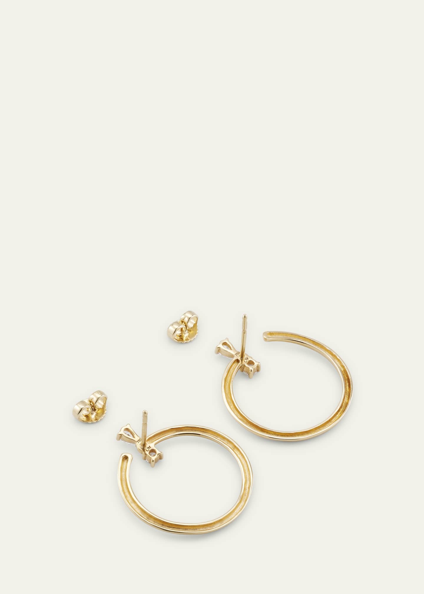 Monica Rich Kosann 18k Gold Large Galaxy Hoops Image 4 of 4