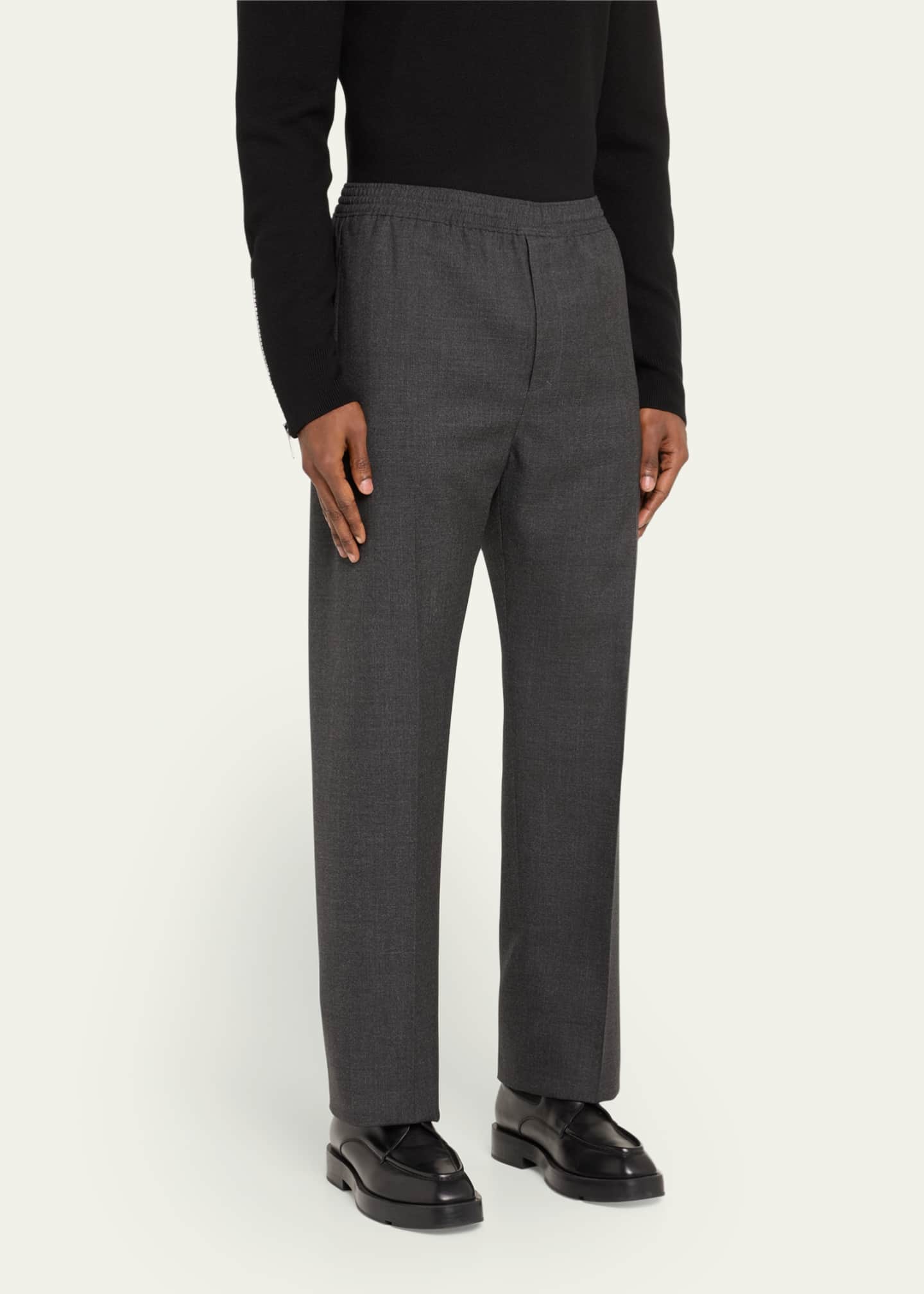 Givenchy Men's Elastic-Waist Formal Jogger Pants - Bergdorf Goodman