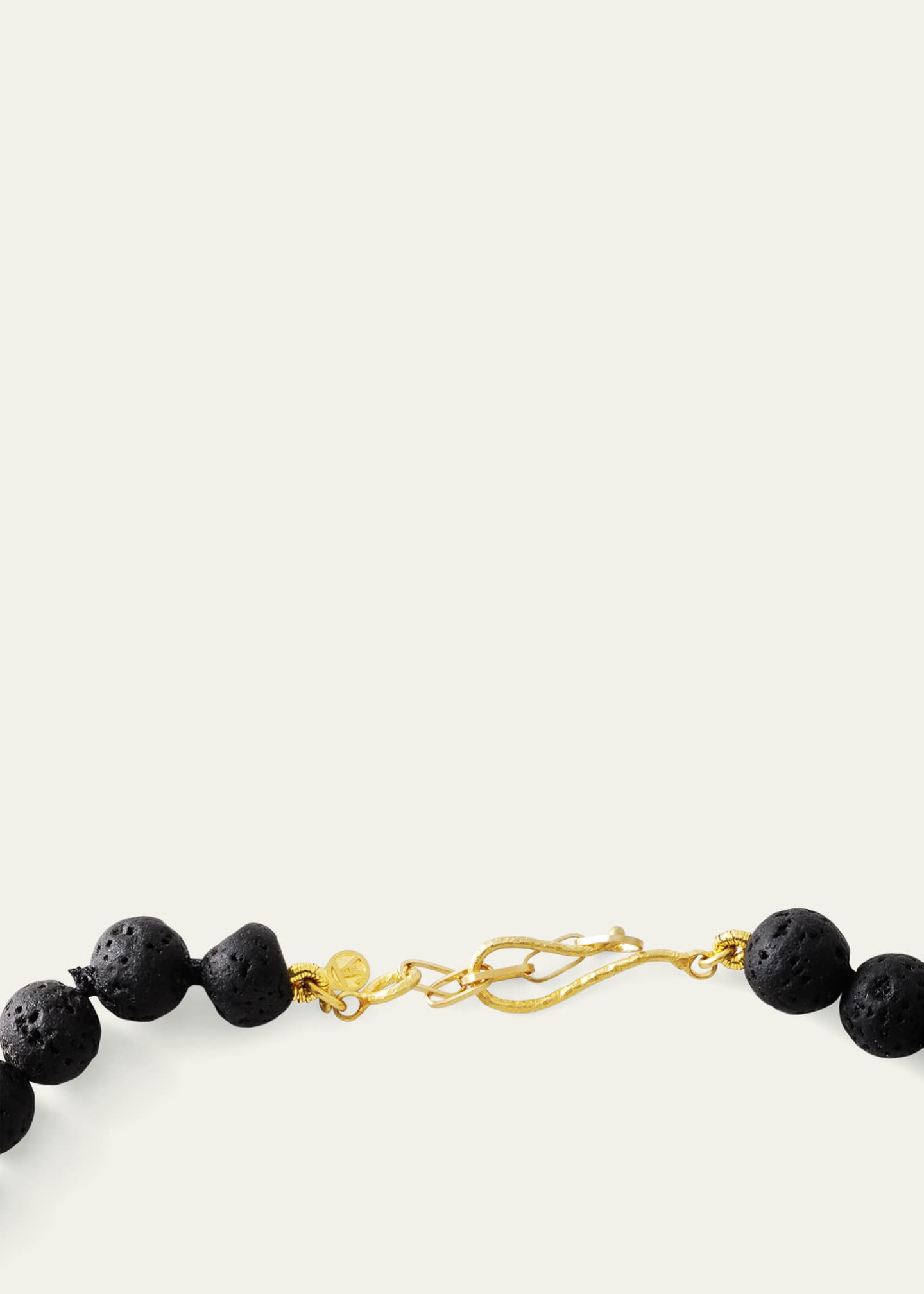 Jorge Adeler Men's Lava Rock Beaded Necklace Image 4 of 4