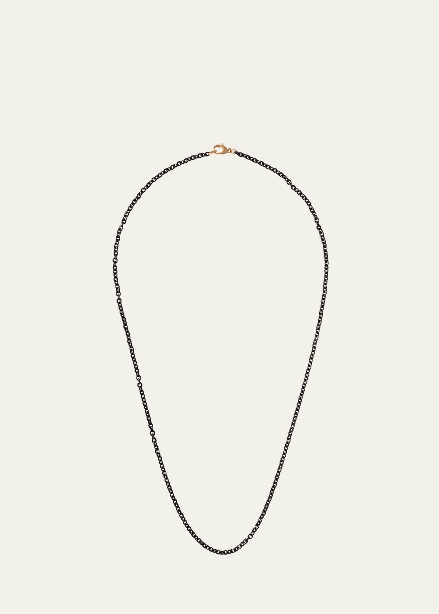 Jorge Adeler Men's Black Stainless Steel Chain Necklace, 20"L Image 1 of 4