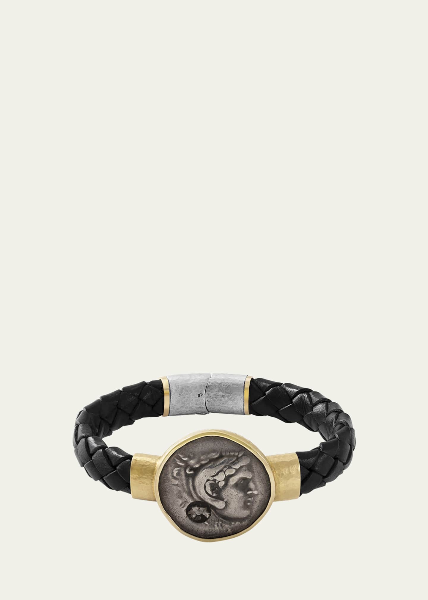 Jorge Adeler Men's Authentic Alexander the Great Coin Leather