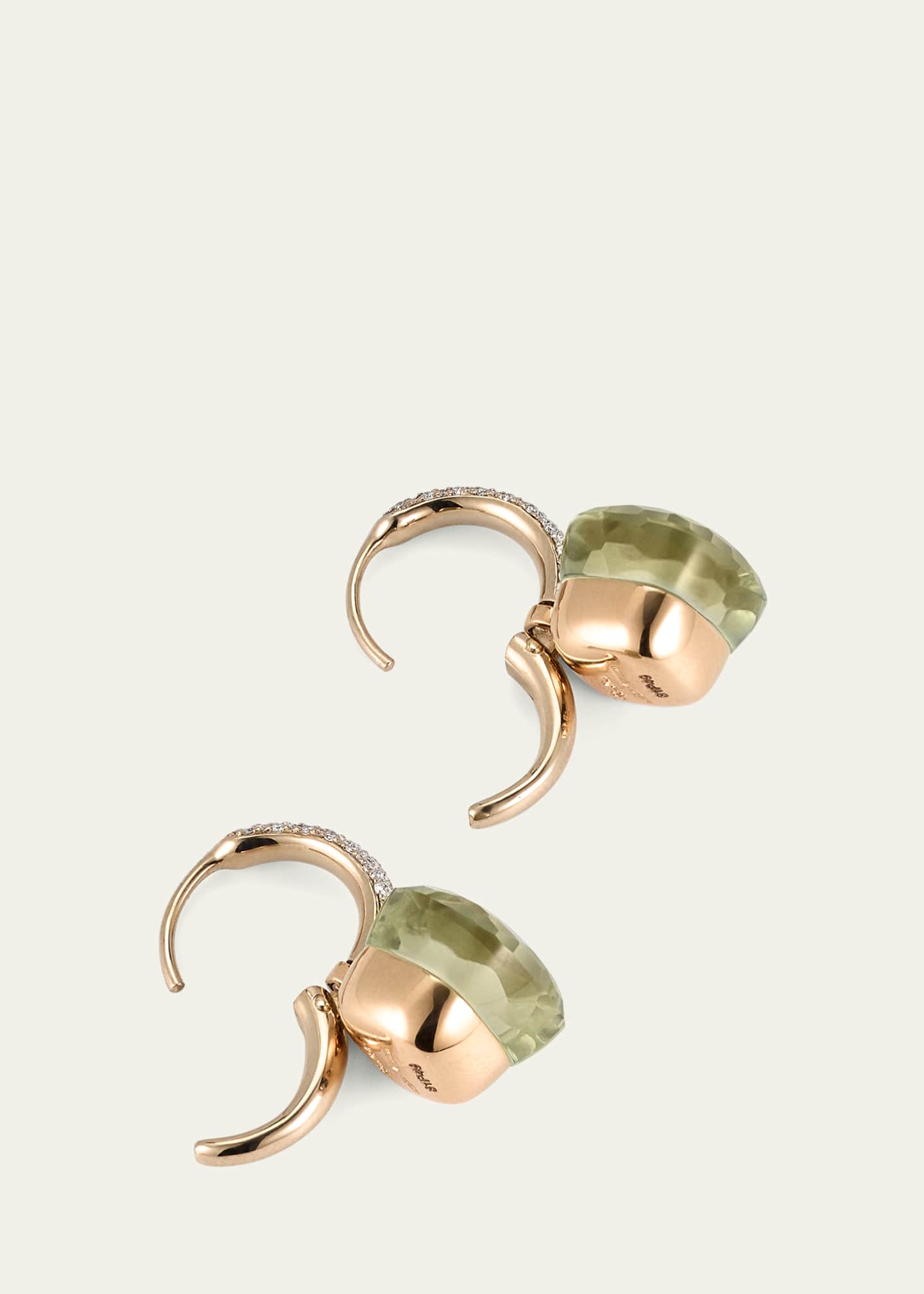 Pomellato Nudo Prasiolite Drop Earrings with Diamonds Image 4 of 4