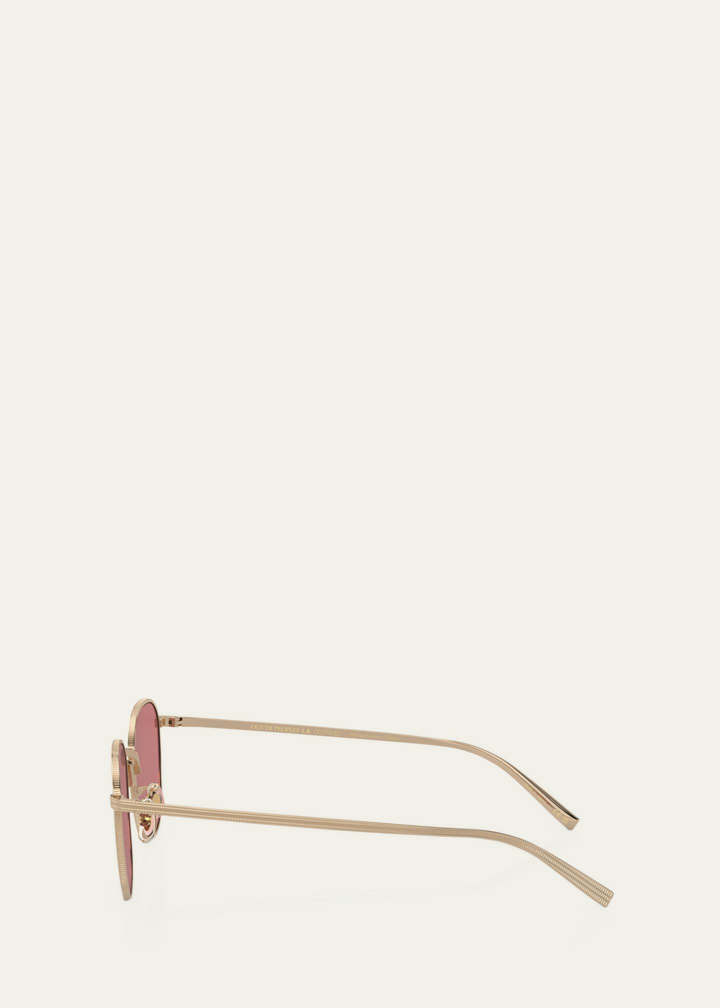 Oliver Peoples RYNN OV 1329ST - Occhiali Da Sole Fotocromatici Oro/magenta - Fatti In Italia