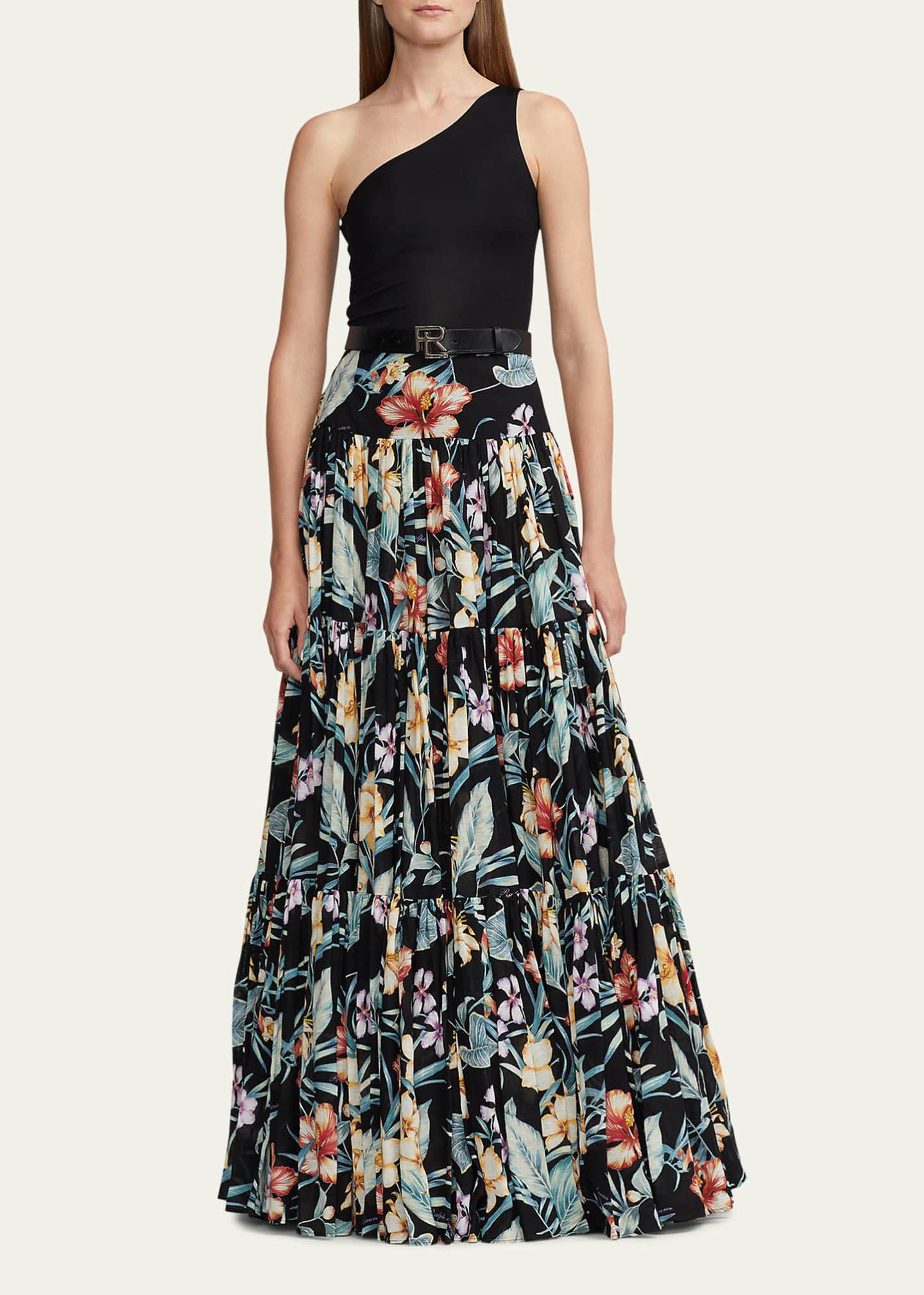 Ralph lauren one shoulder top top