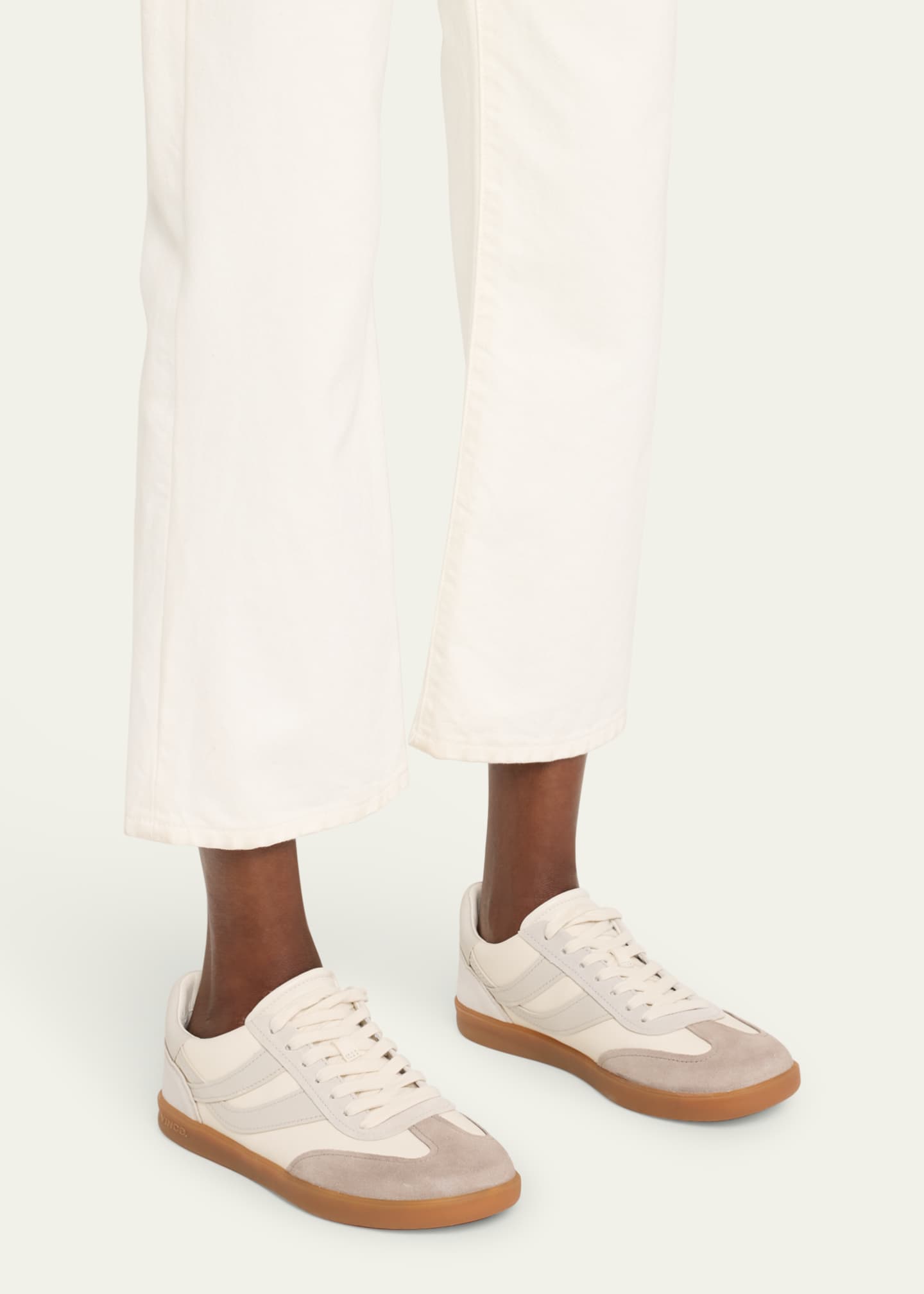 Vince Oasis Mixed Leather Retro Sneakers