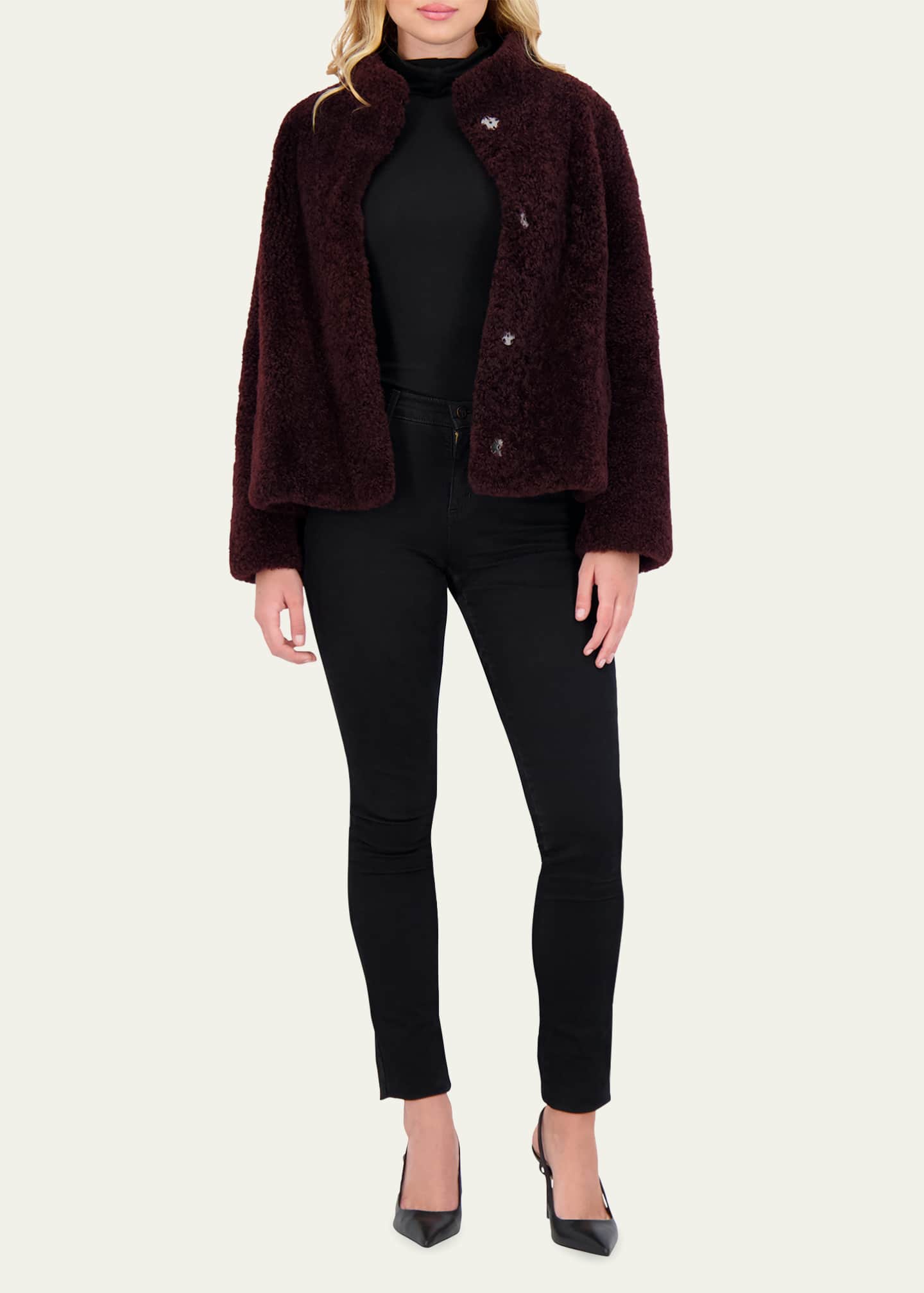 Gorski Sheared Cashmere Goat Overcoat Image 2 of 5