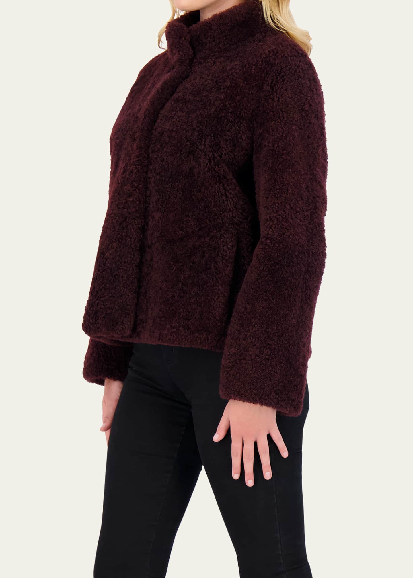Gorski Sheared Cashmere Goat Overcoat Image 4 of 5