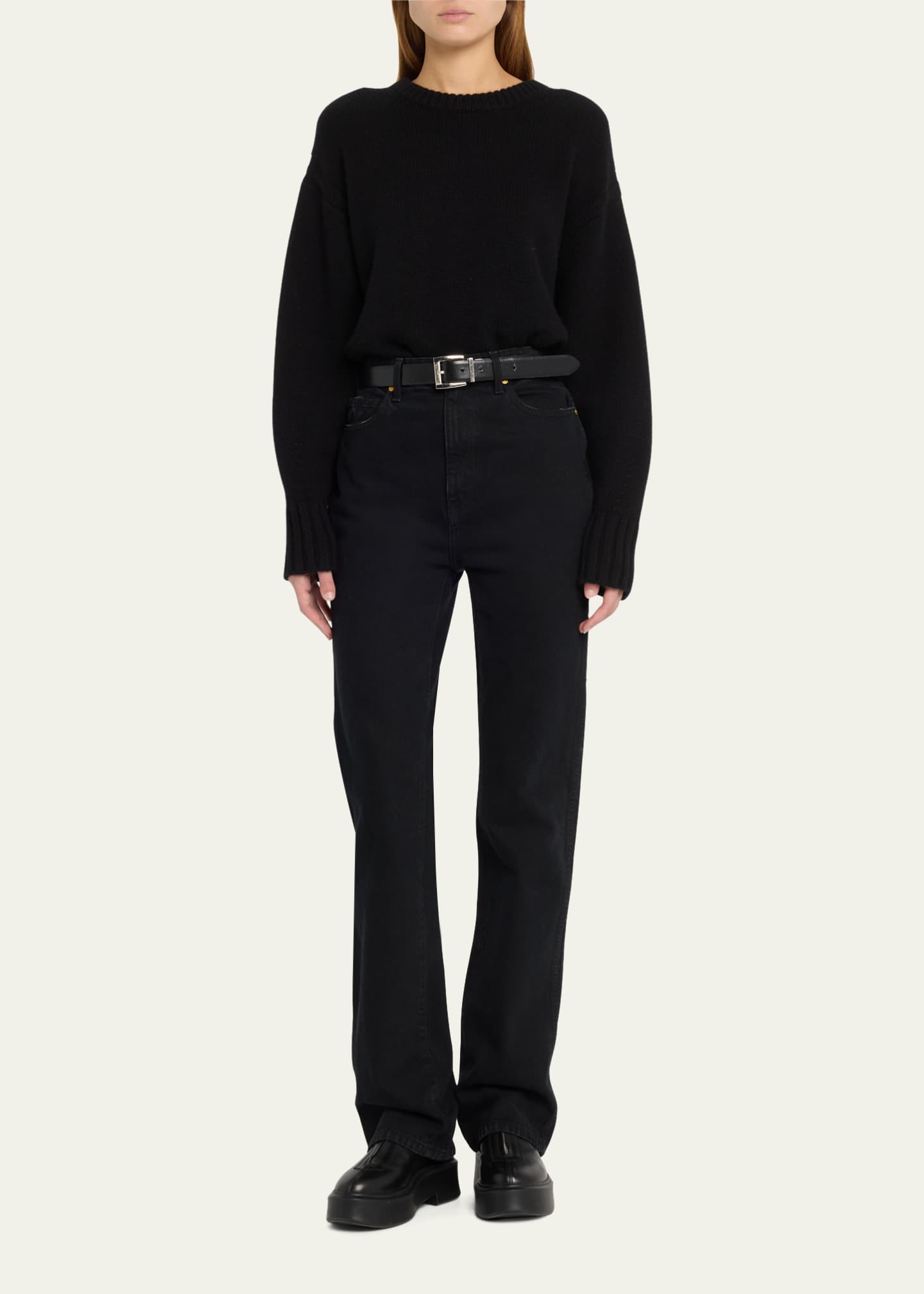 Guest in Residence Cozy Cashmere Crewneck Sweater Image 2 of 5