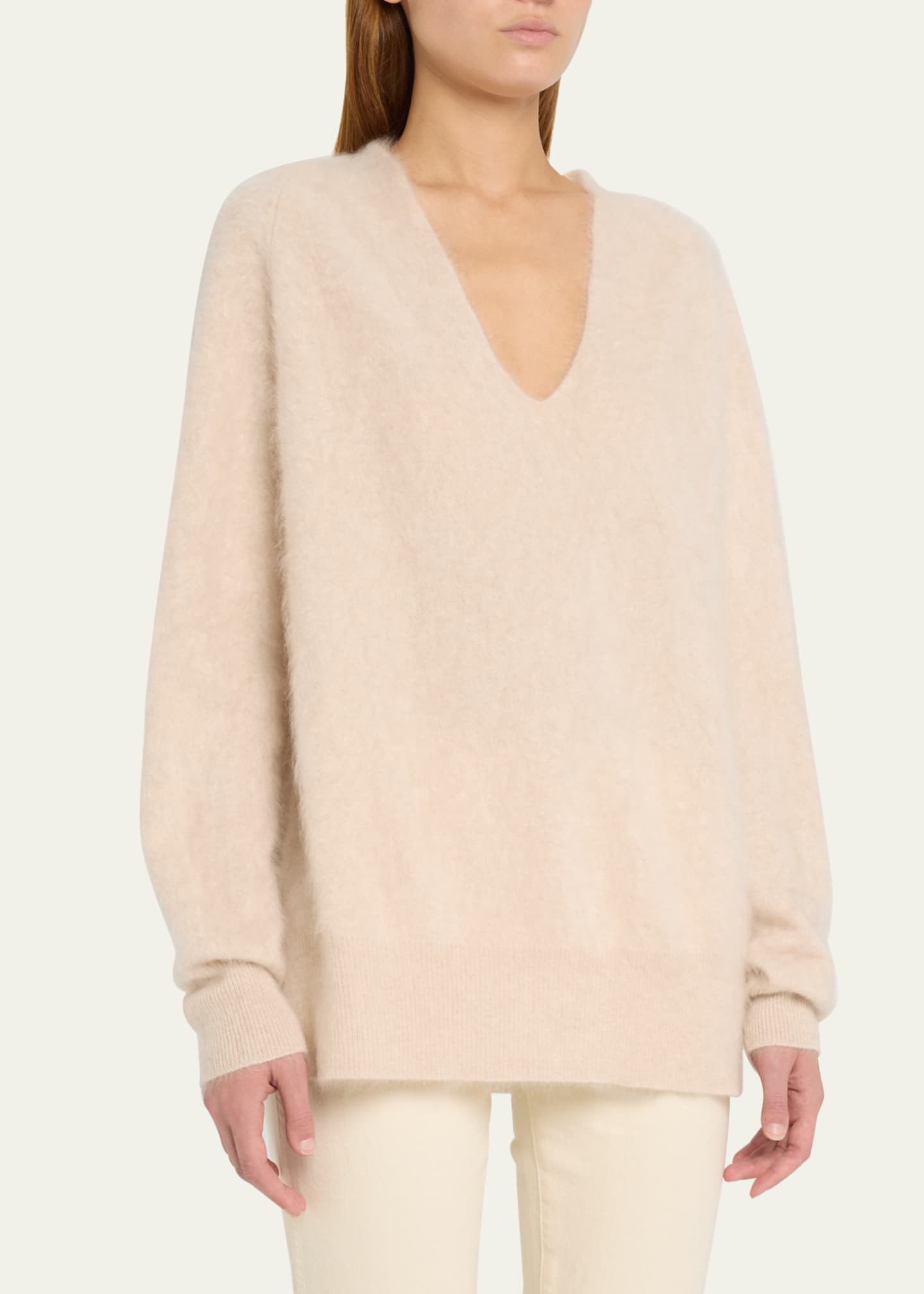 Guest in Residence Grizzly Cashmere V Neck Sweater Bergdorf Goodman