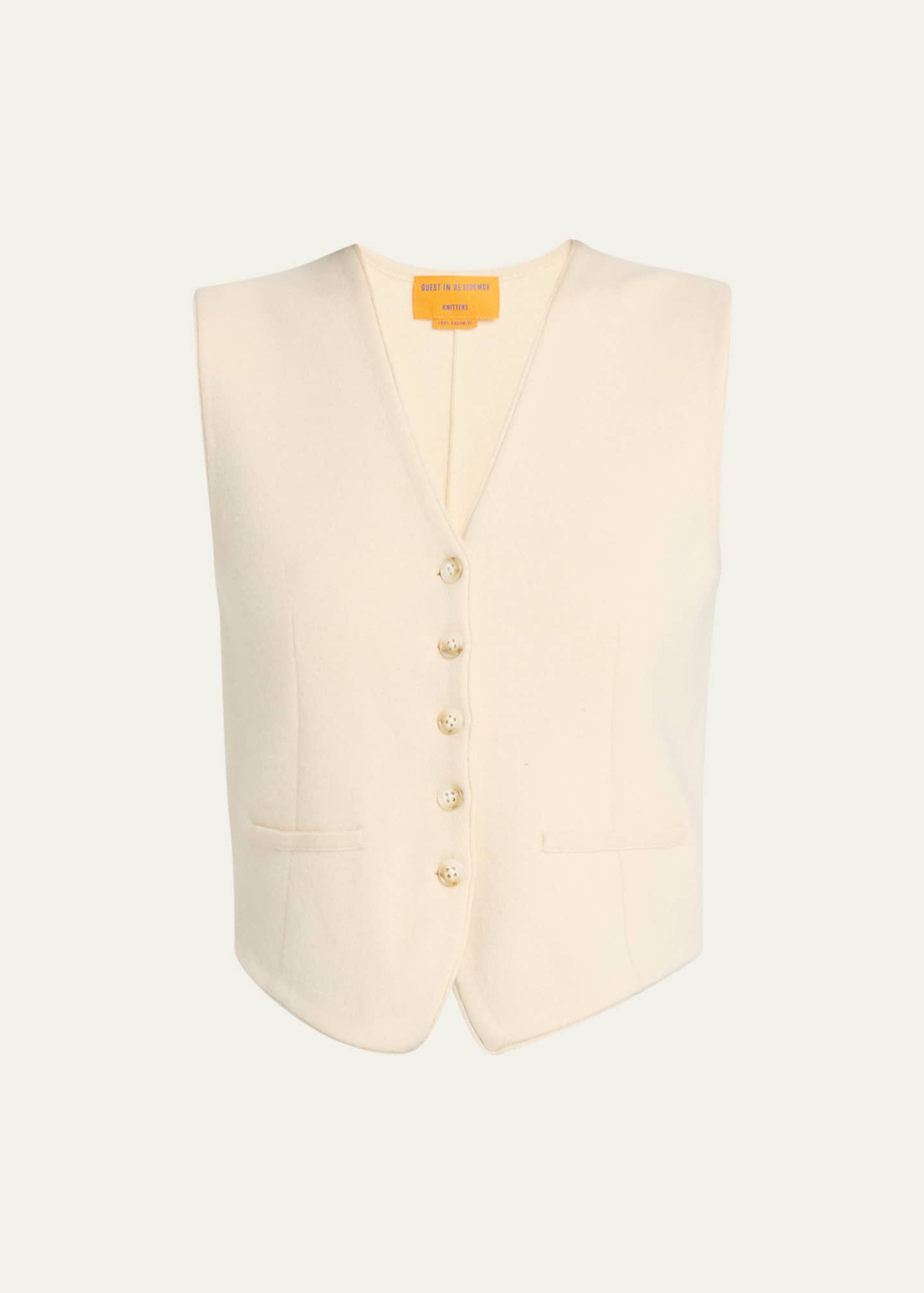 Guest in Residence Tailored Cashmere Vest - Bergdorf Goodman