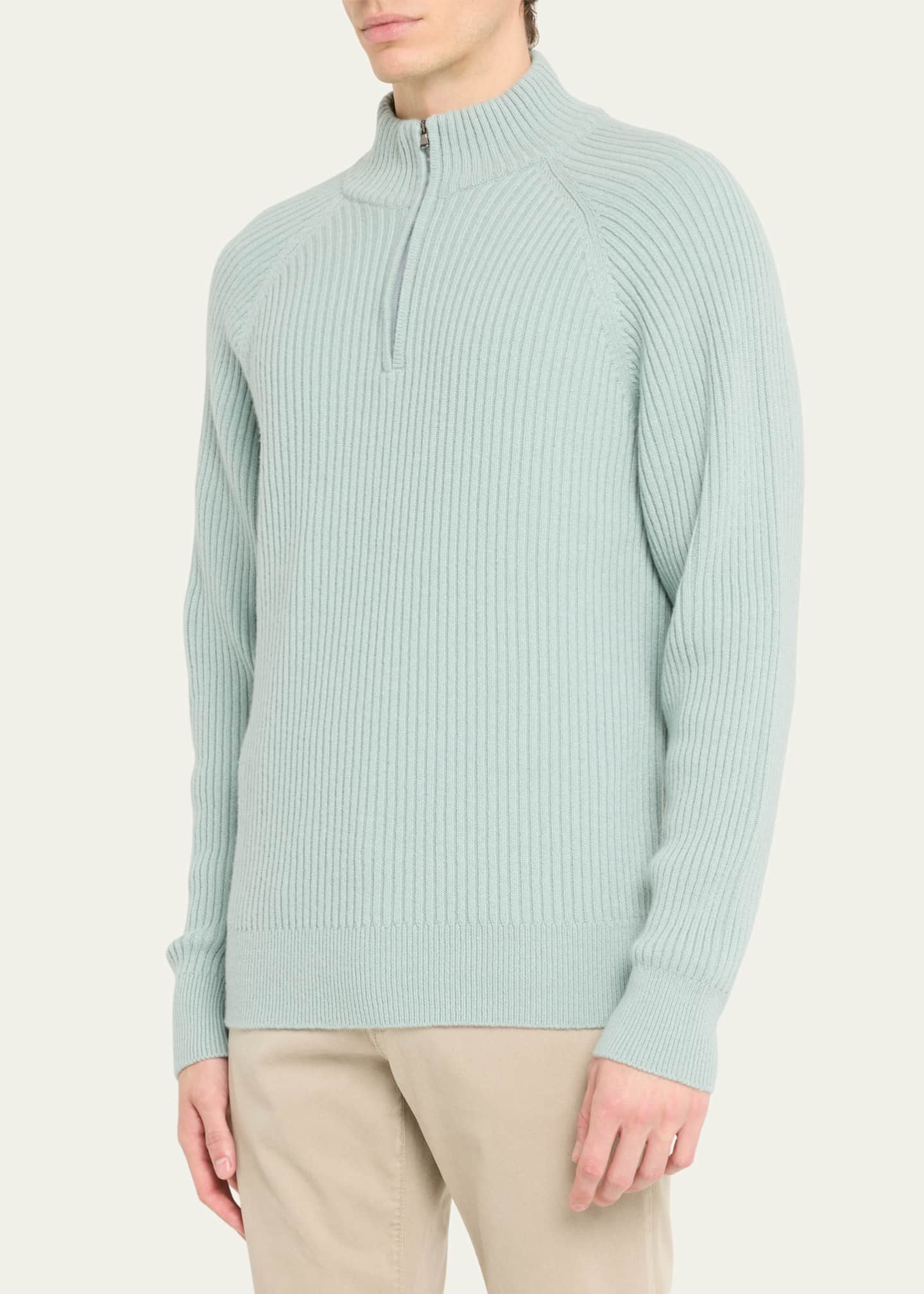 Bergdorf Goodman Men's 7Gauge Ribbed Cashmere Sweater Bergdorf Goodman