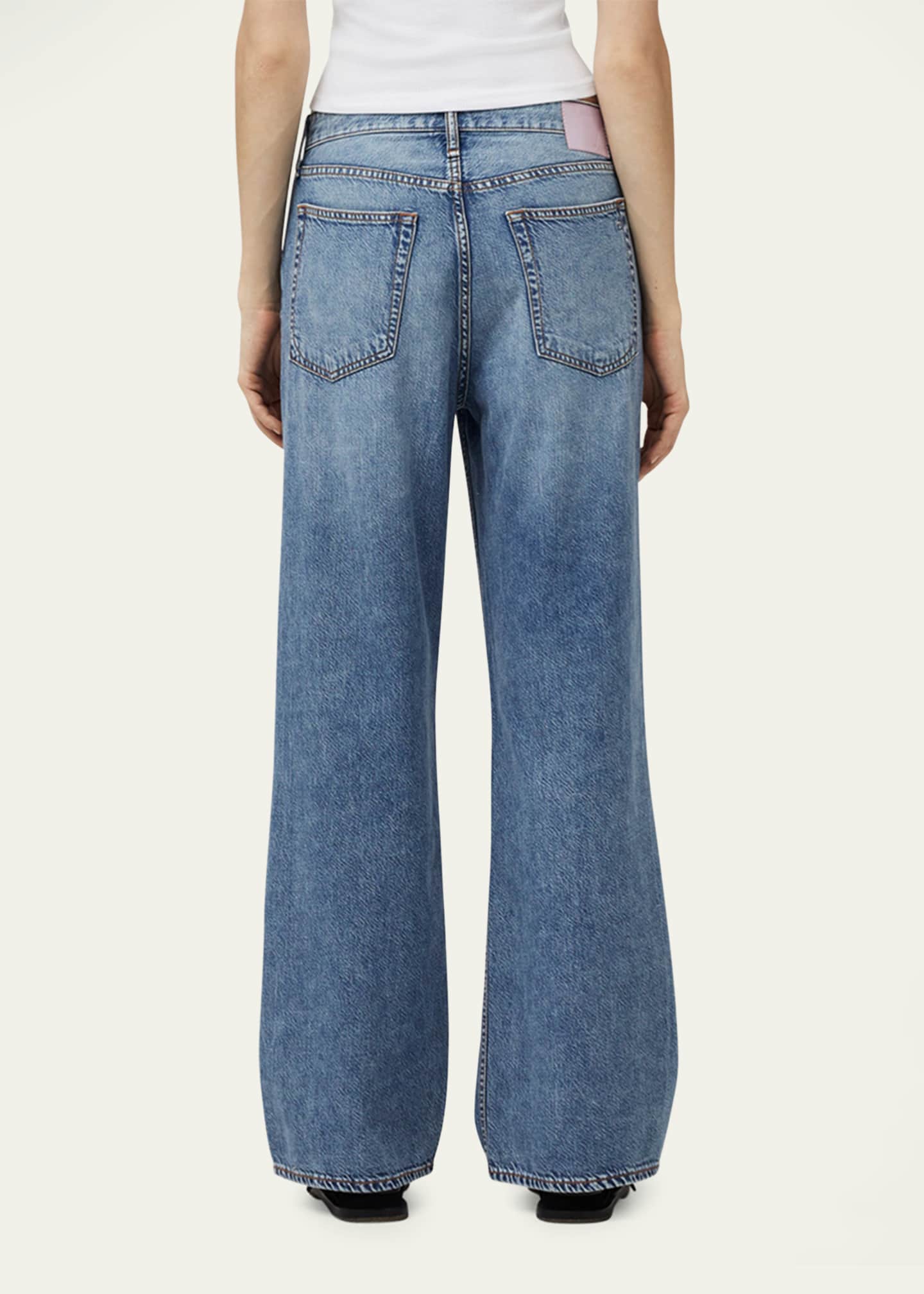 Rag & Bone Featherweight Logan Mid-Rise Wide Jeans Image 3 of 7