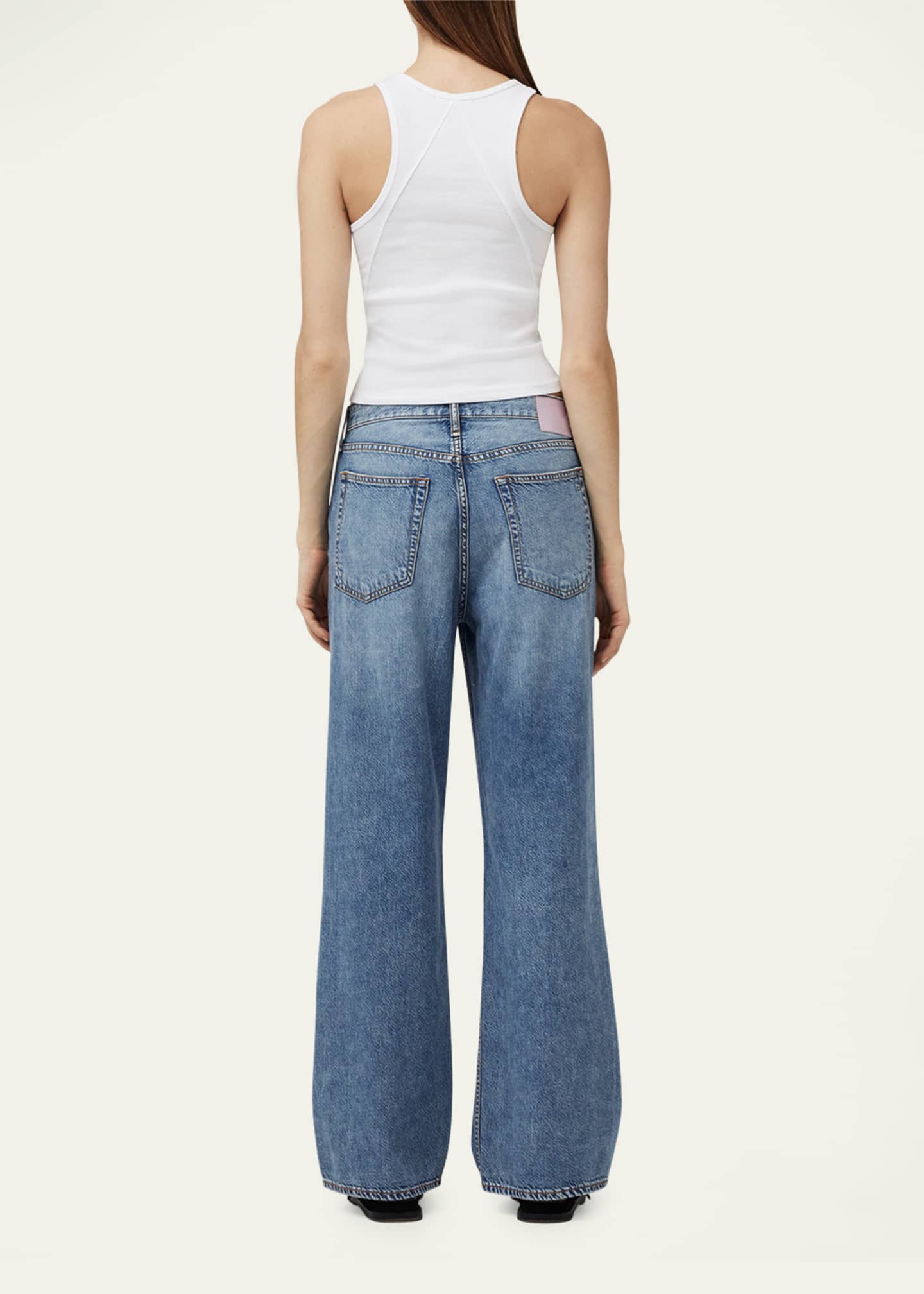 Rag & Bone Featherweight Logan Mid-Rise Wide Jeans Image 6 of 7