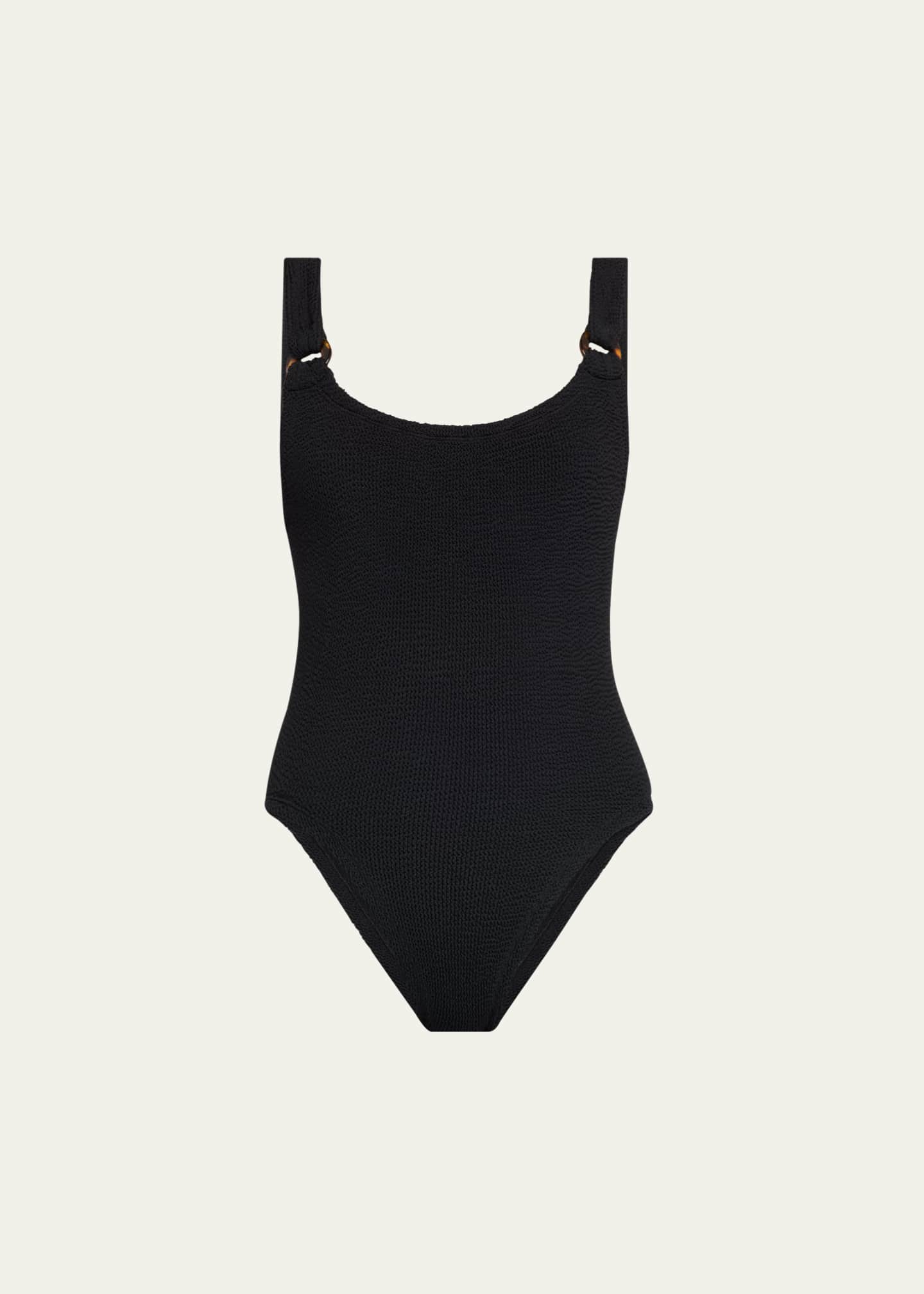 Hunza G Domino One-Piece Swimsuit Image 1 of 4