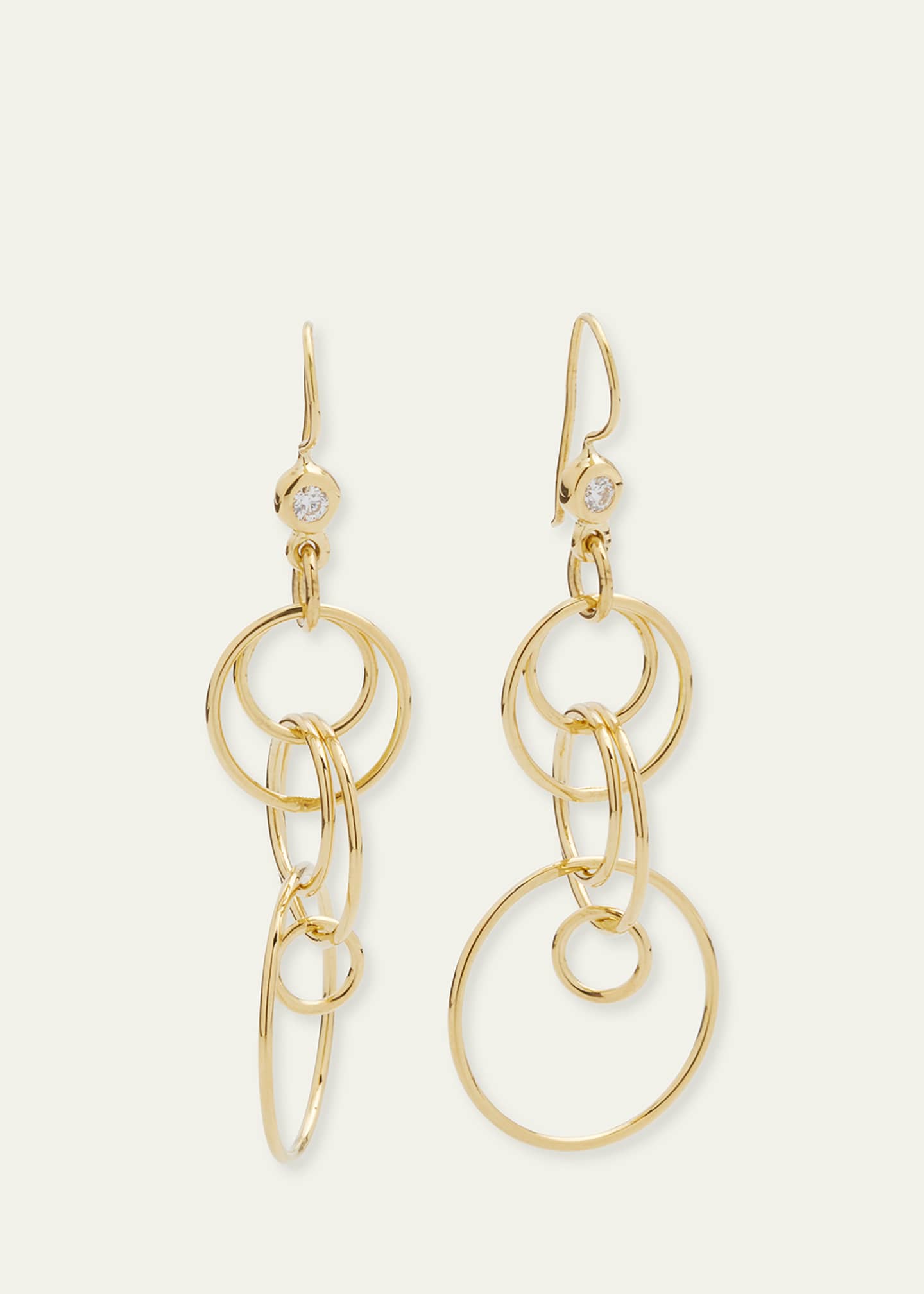 Ippolita Mini Jet Set Earrings in 18K Gold Image 3 of 4