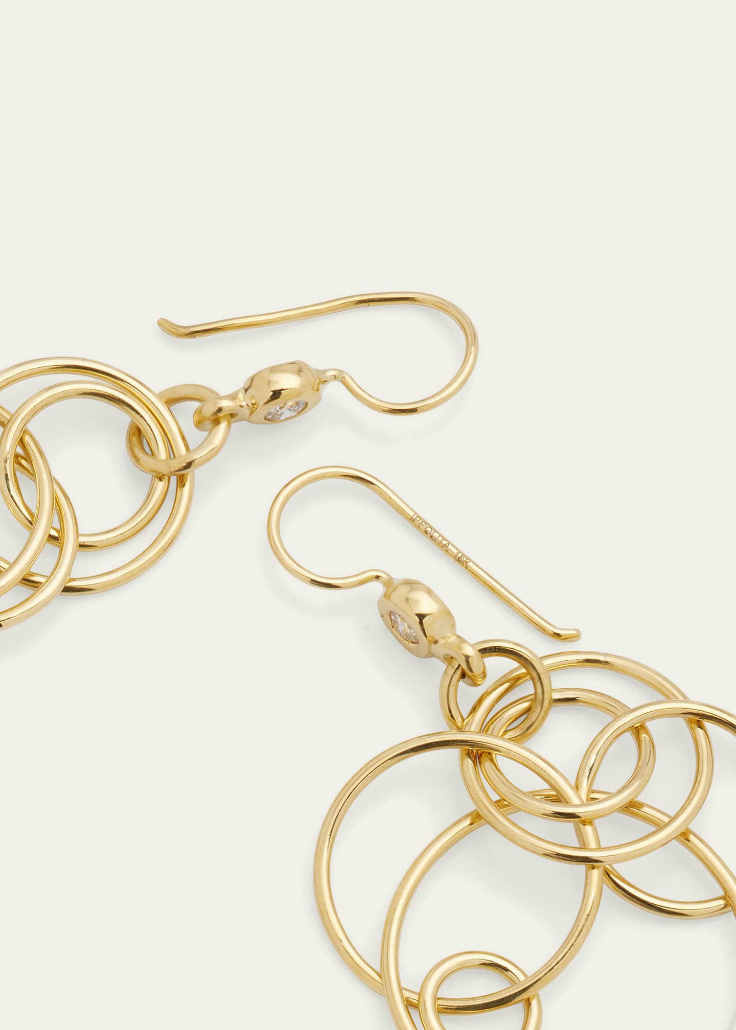 Ippolita Mini Jet Set Earrings in 18K Gold Image 4 of 4
