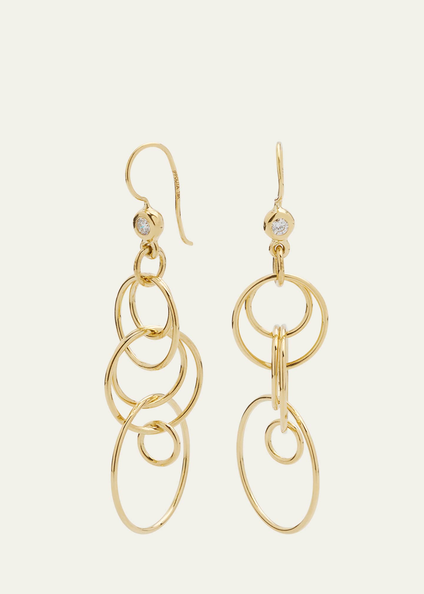 Ippolita Mini Jet Set Earrings in 18K Gold Bergdorf Goodman