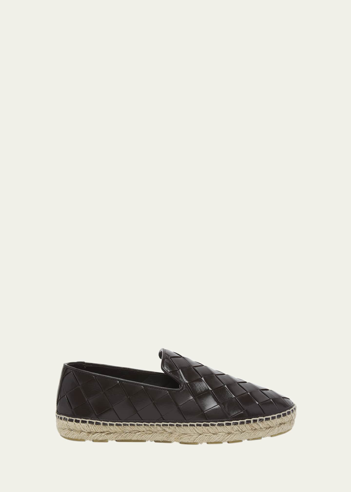 Woven leather espadrilles hotsell