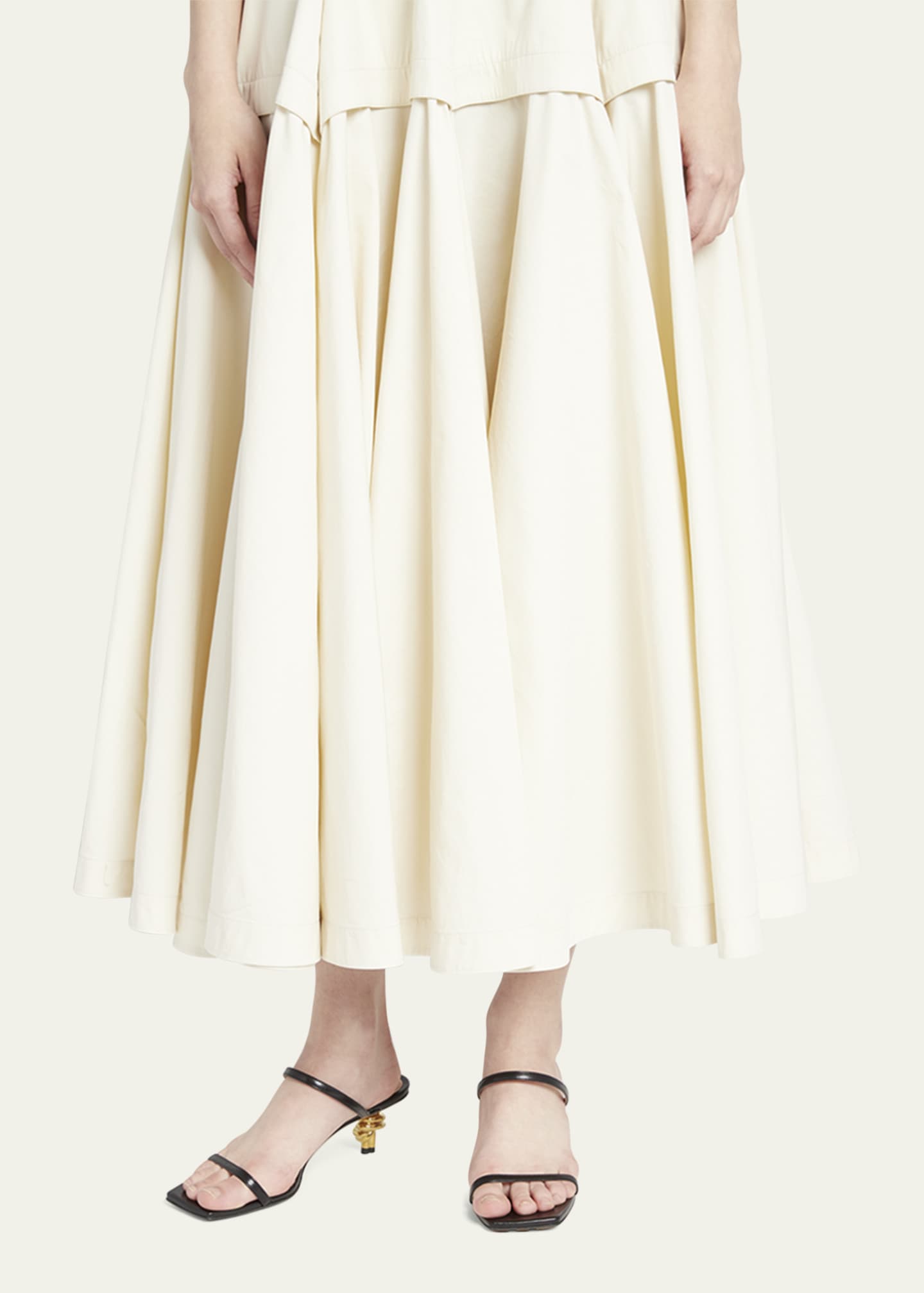 Bottega Veneta Leather Two-Band Knot Slide Sandals - Bergdorf Goodman