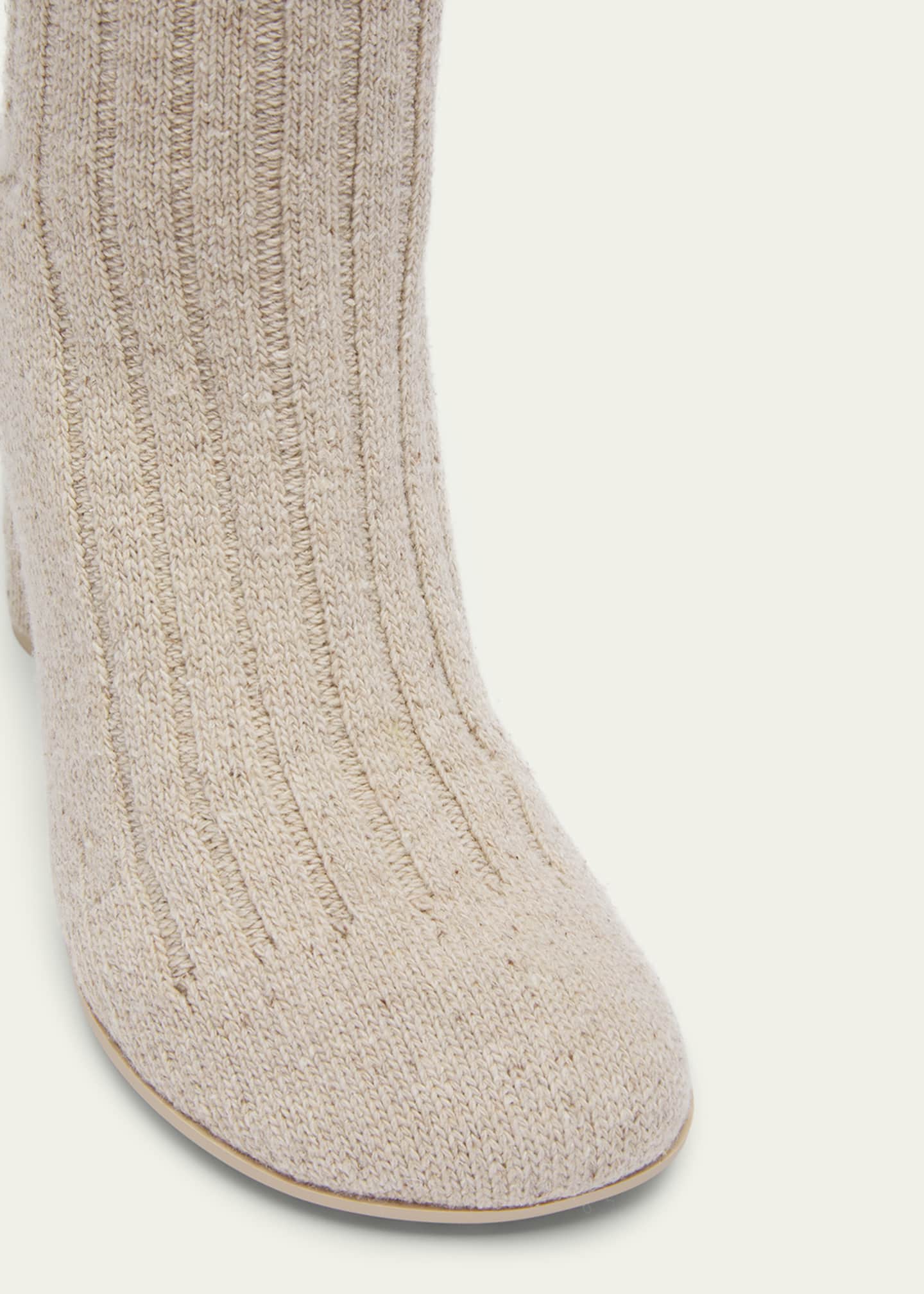 Bottega Veneta Atomic Wool Tall Sock Boots Image 5 of 5