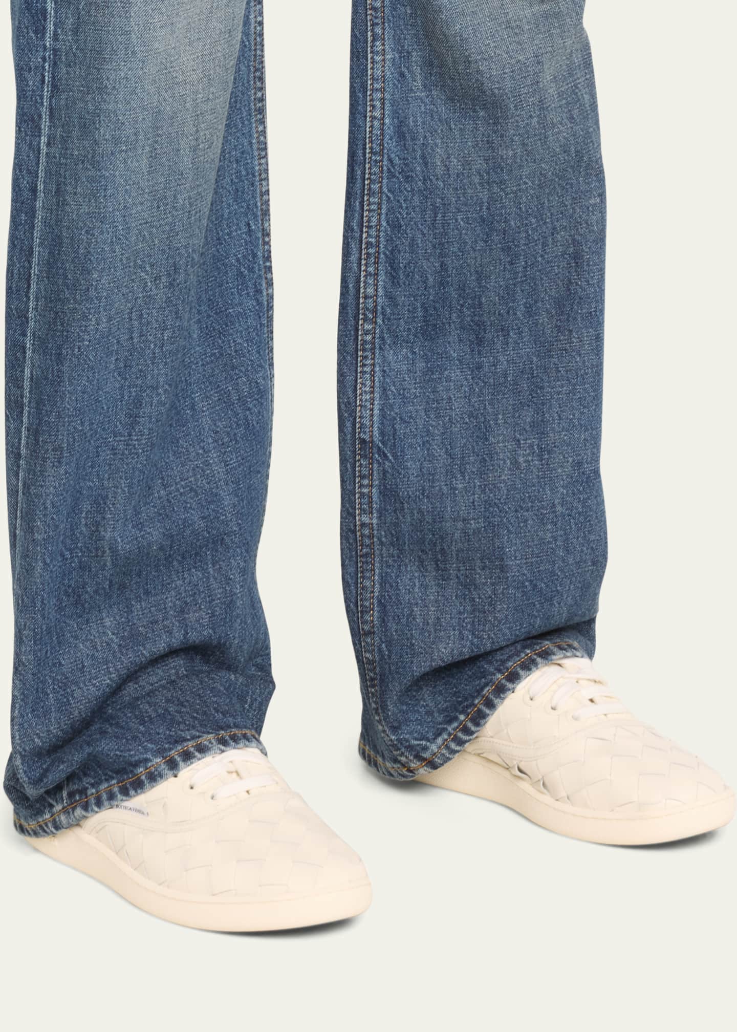 Bottega Veneta Sawyer Intrecciato Leather Low-Top Sneakers