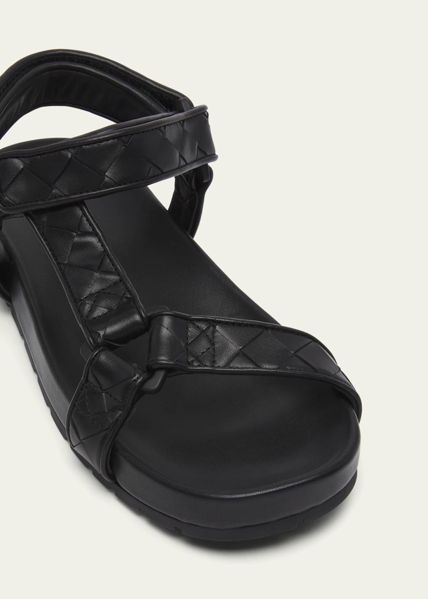 Bottega Veneta Trip Woven Leather Sporty Sandals - Bergdorf