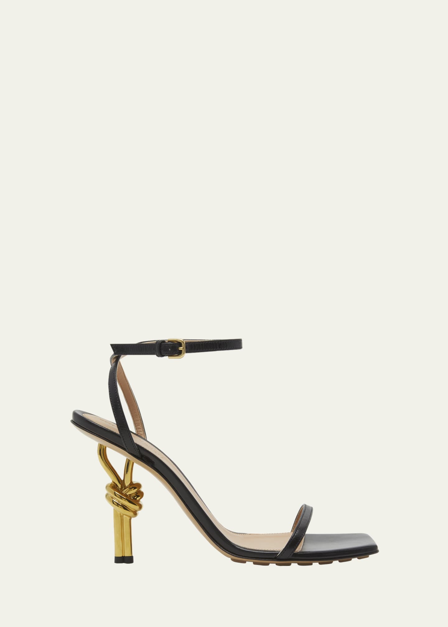 Bottega Veneta Stretch Smooth Leather Buckle Sandals - Bergdorf