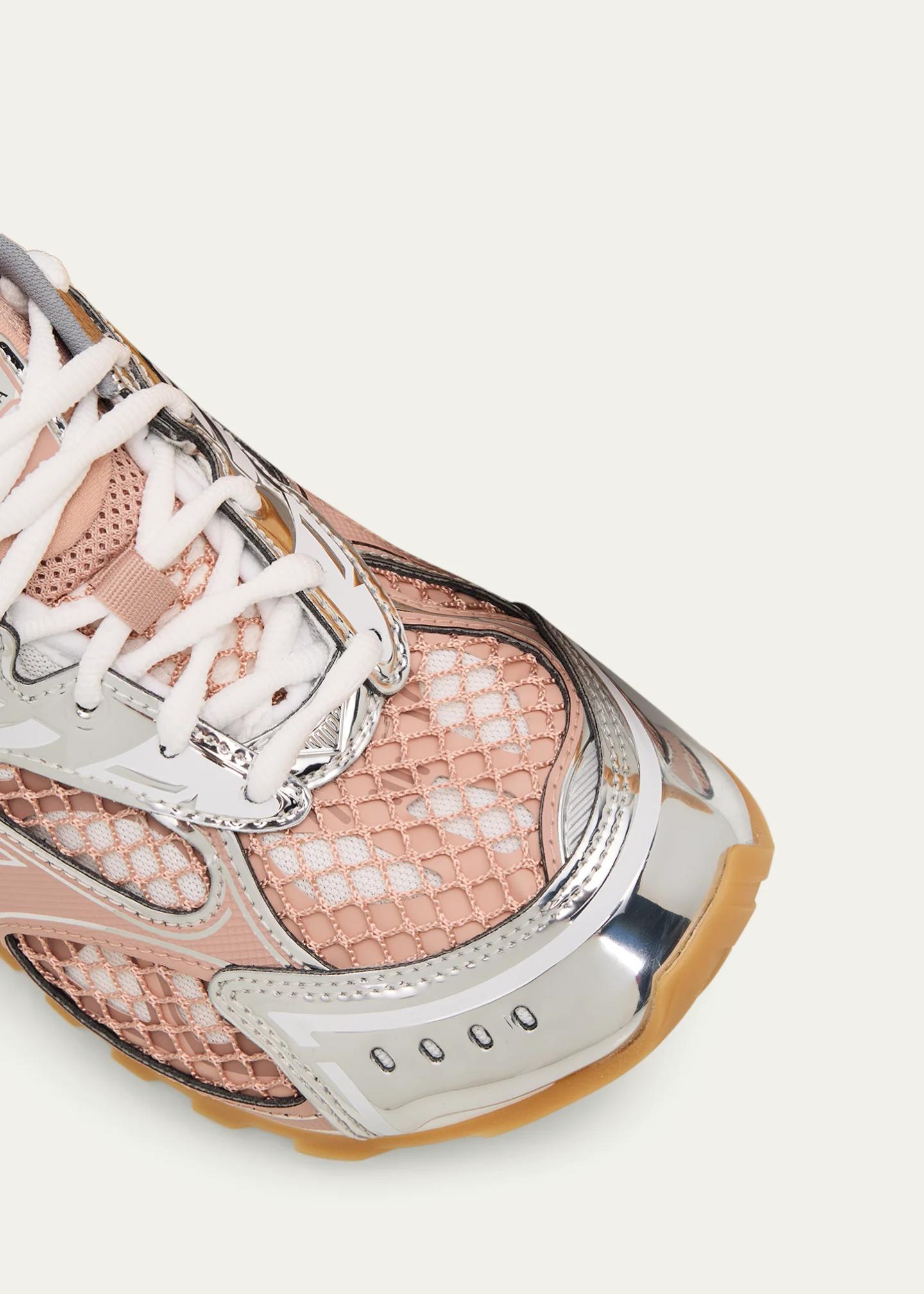 Bottega Veneta Women's Orbit Metallic Net Runner Sneakers