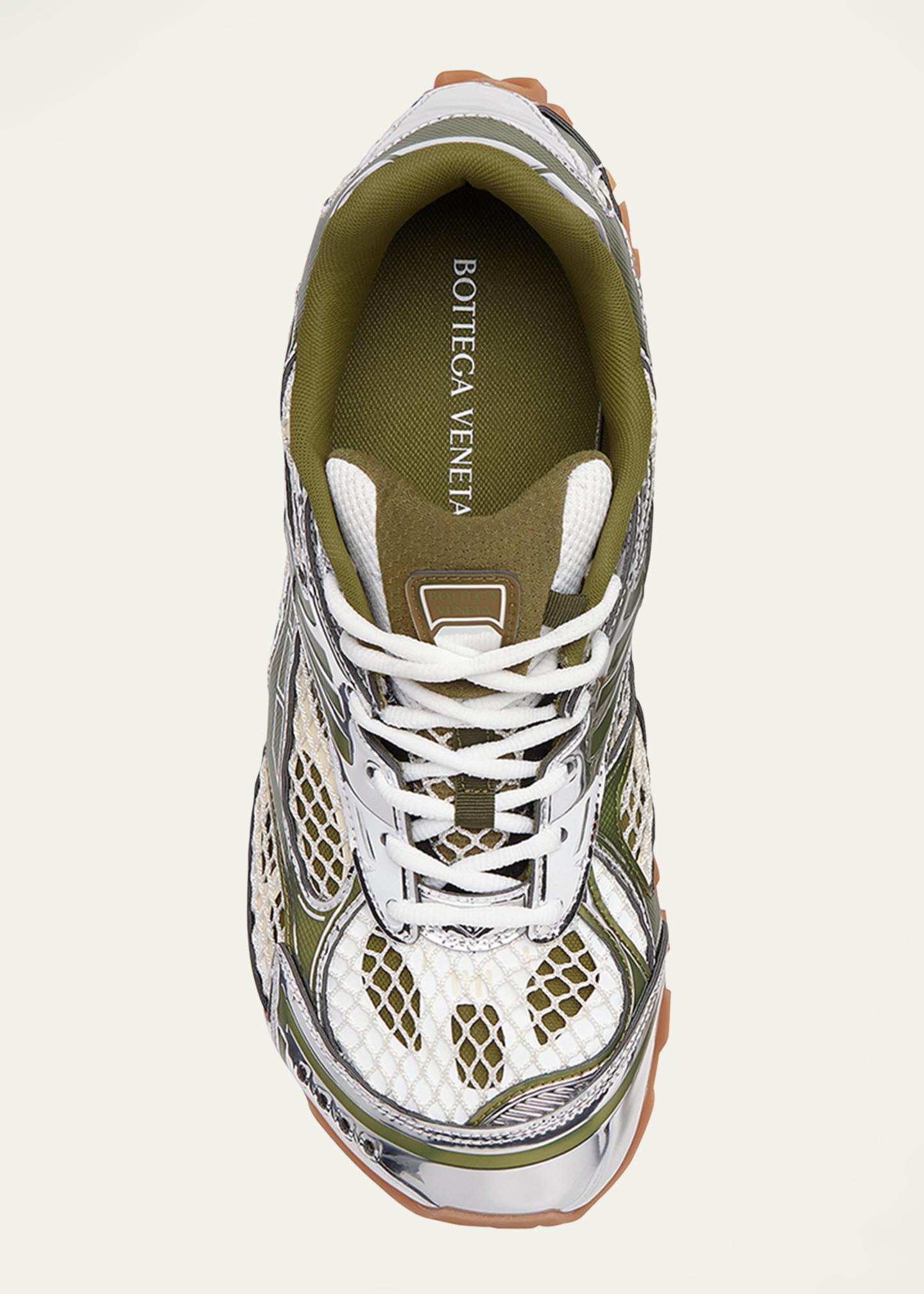 Bottega Veneta Women's Orbit Metallic Net Runner Sneakers