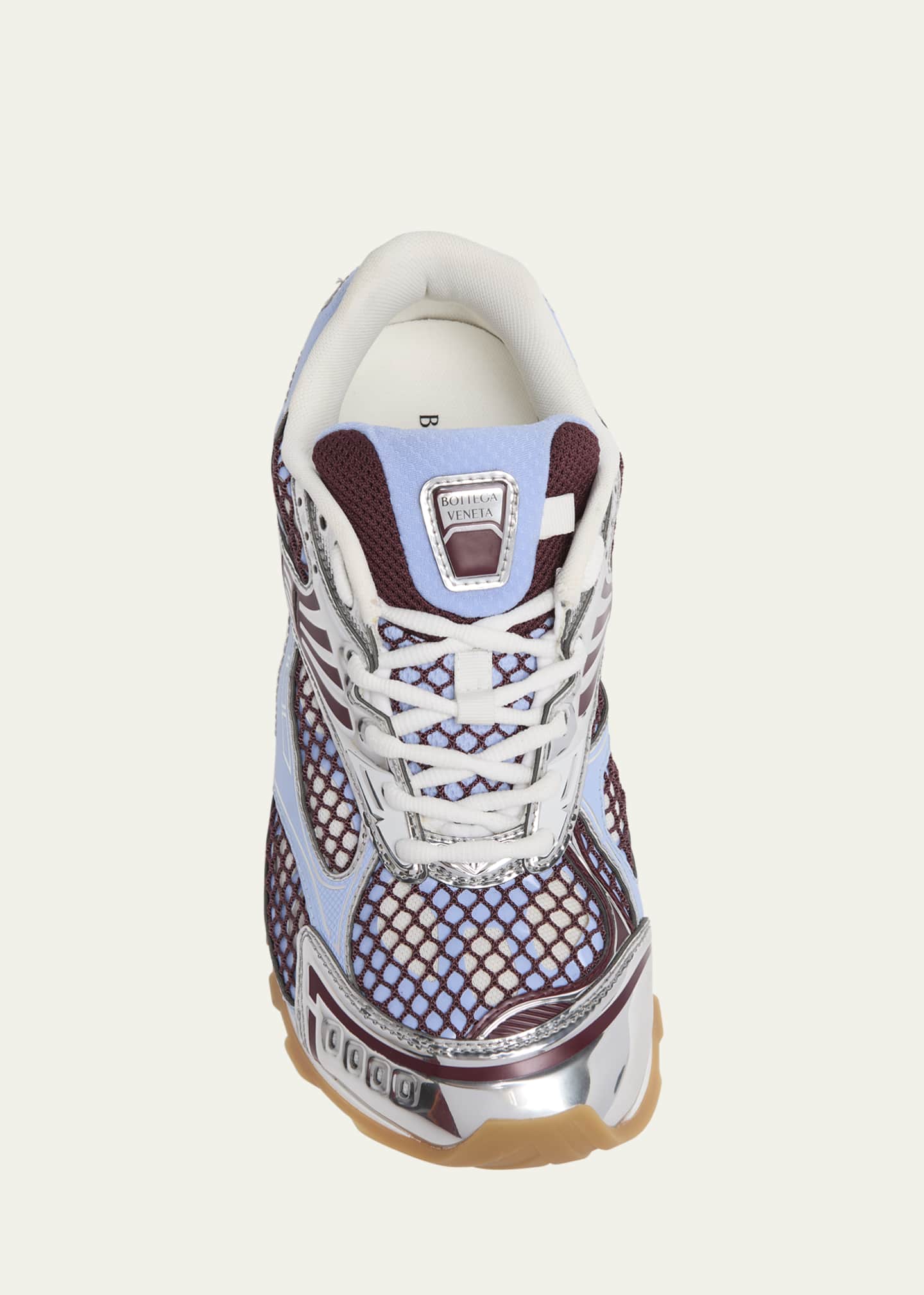 Bottega Veneta Orbit Metallic Net Runner Sneakers - Bergdorf Goodman