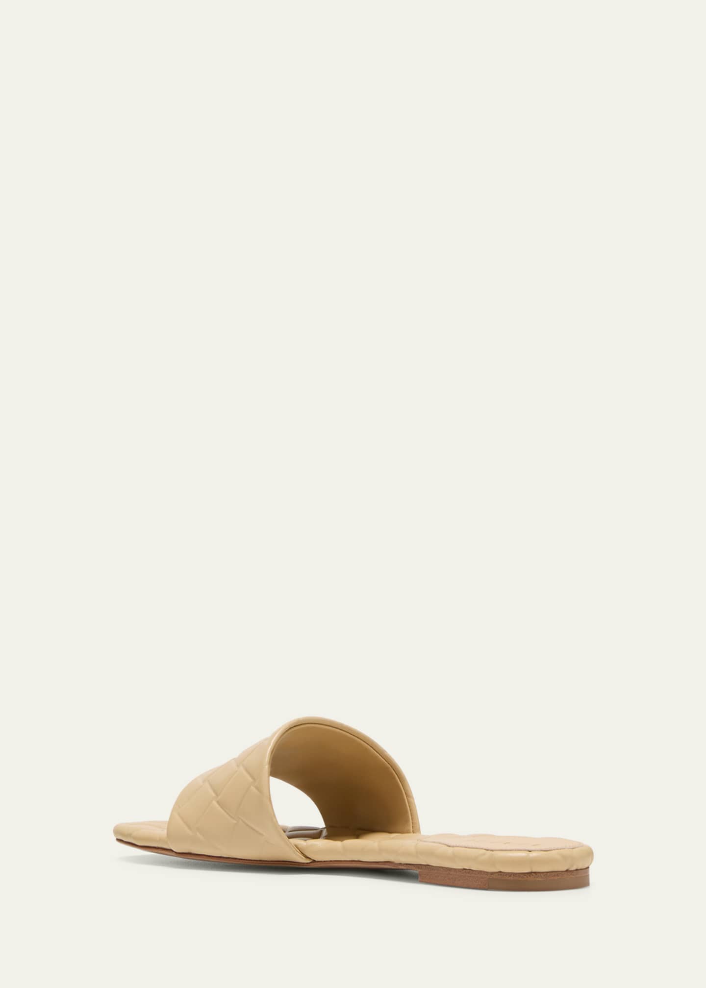 Bottega Veneta Quilted Leather Flat Slide Sandals - Bergdorf