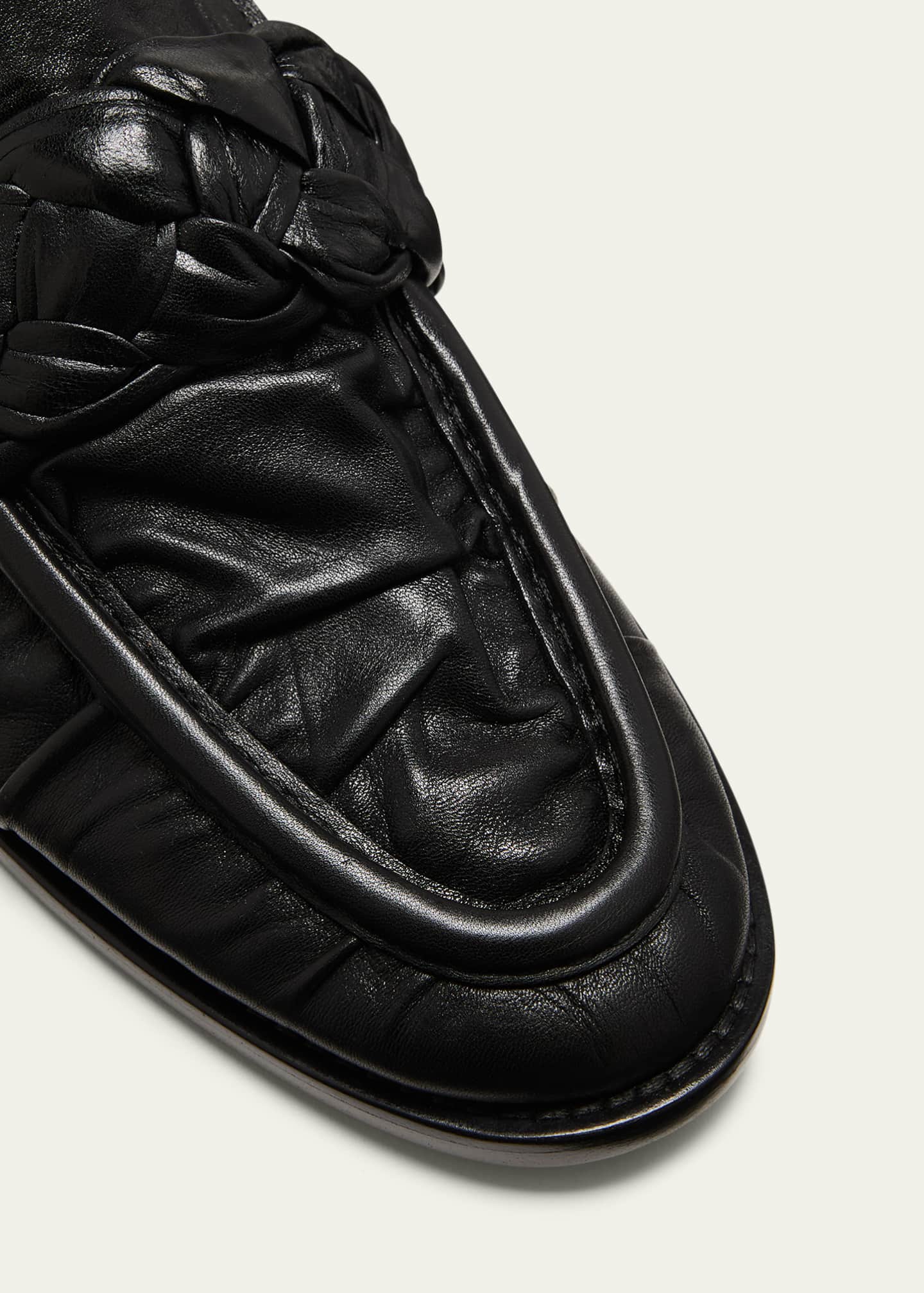 Bottega Veneta Astair Leather Braid Slip-On Loafers Image 5 of 5