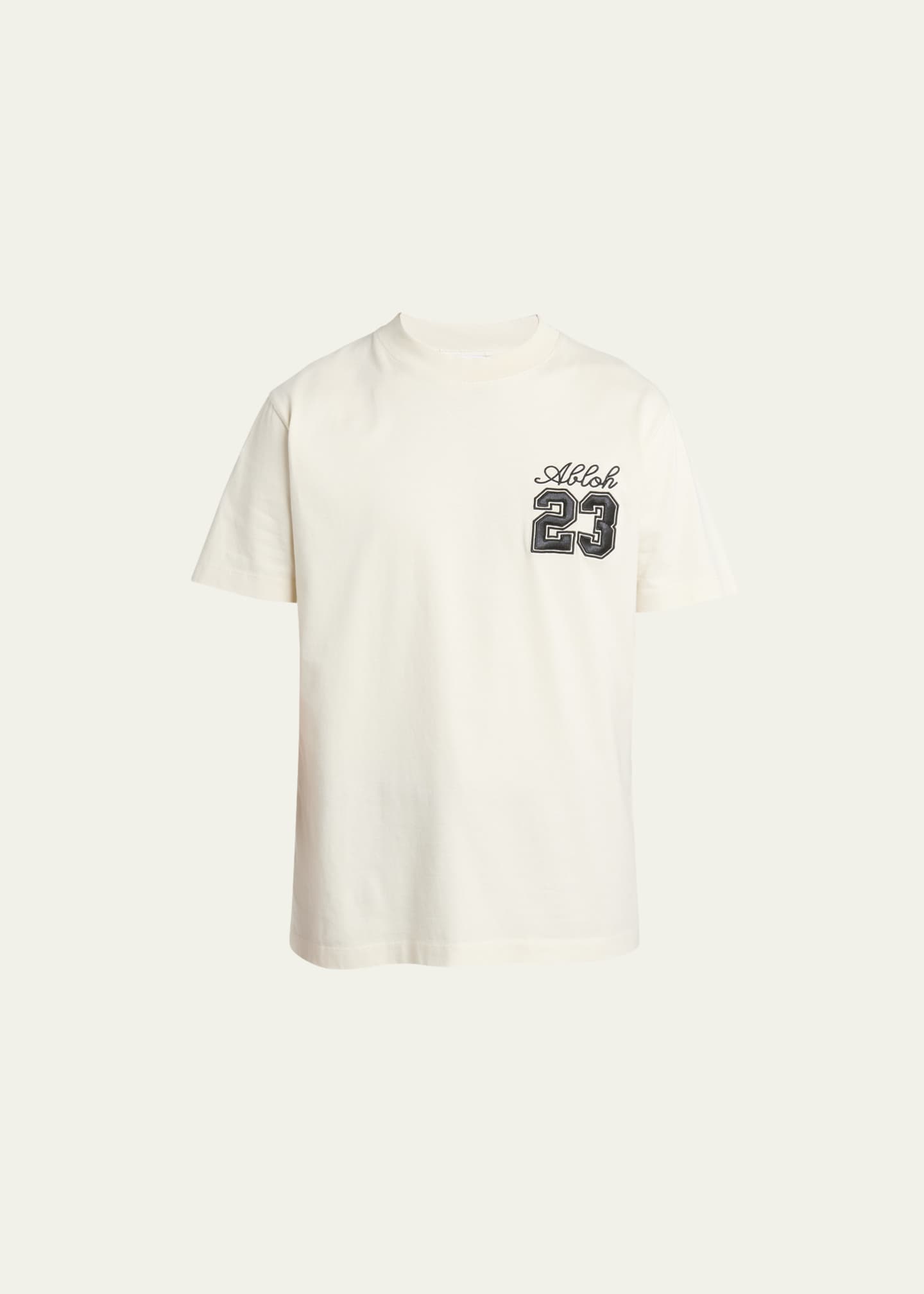 Off-White Men's Abloh Embroidered T-Shirt - Bergdorf Goodman