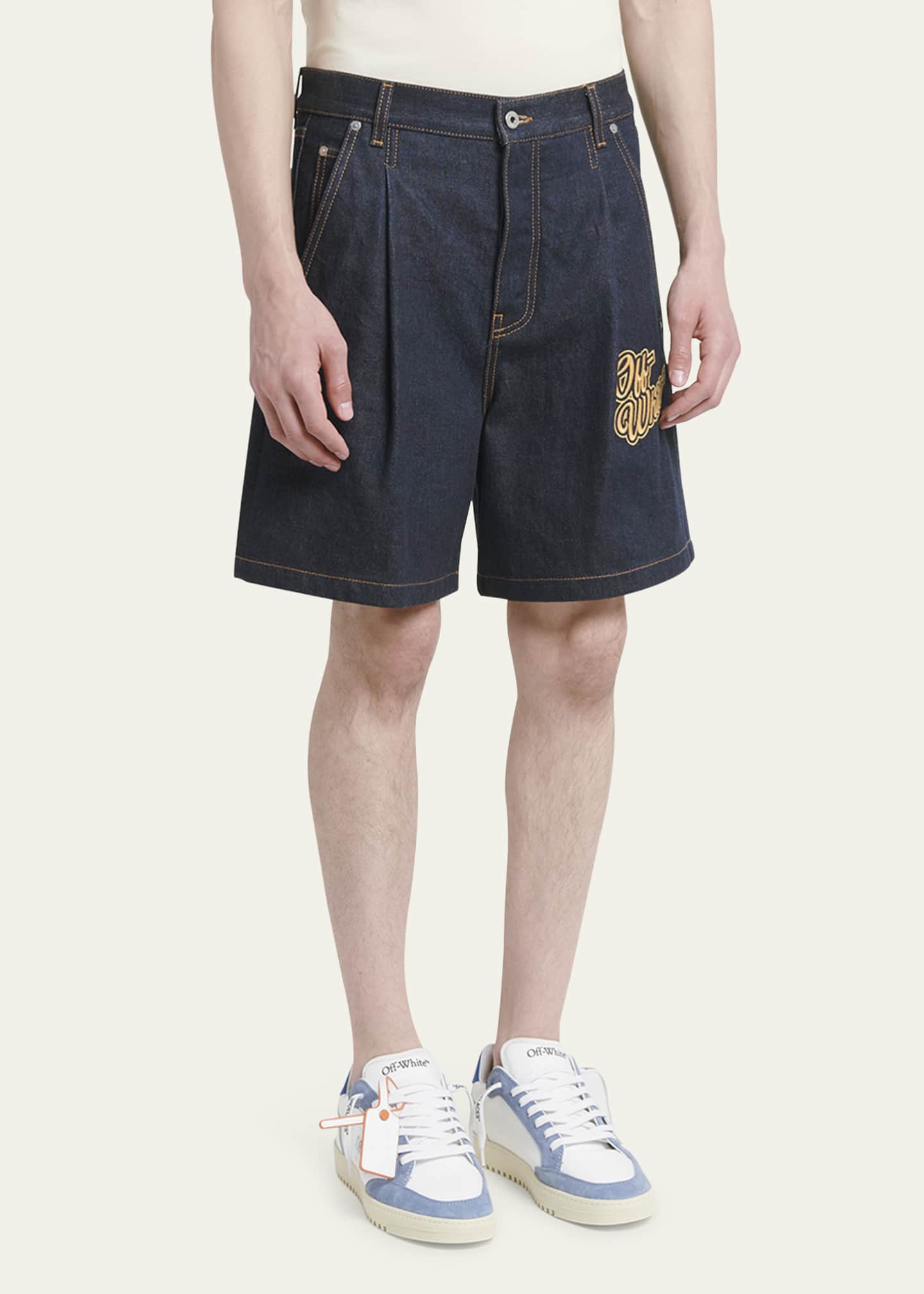 Off white shorts mens 2025