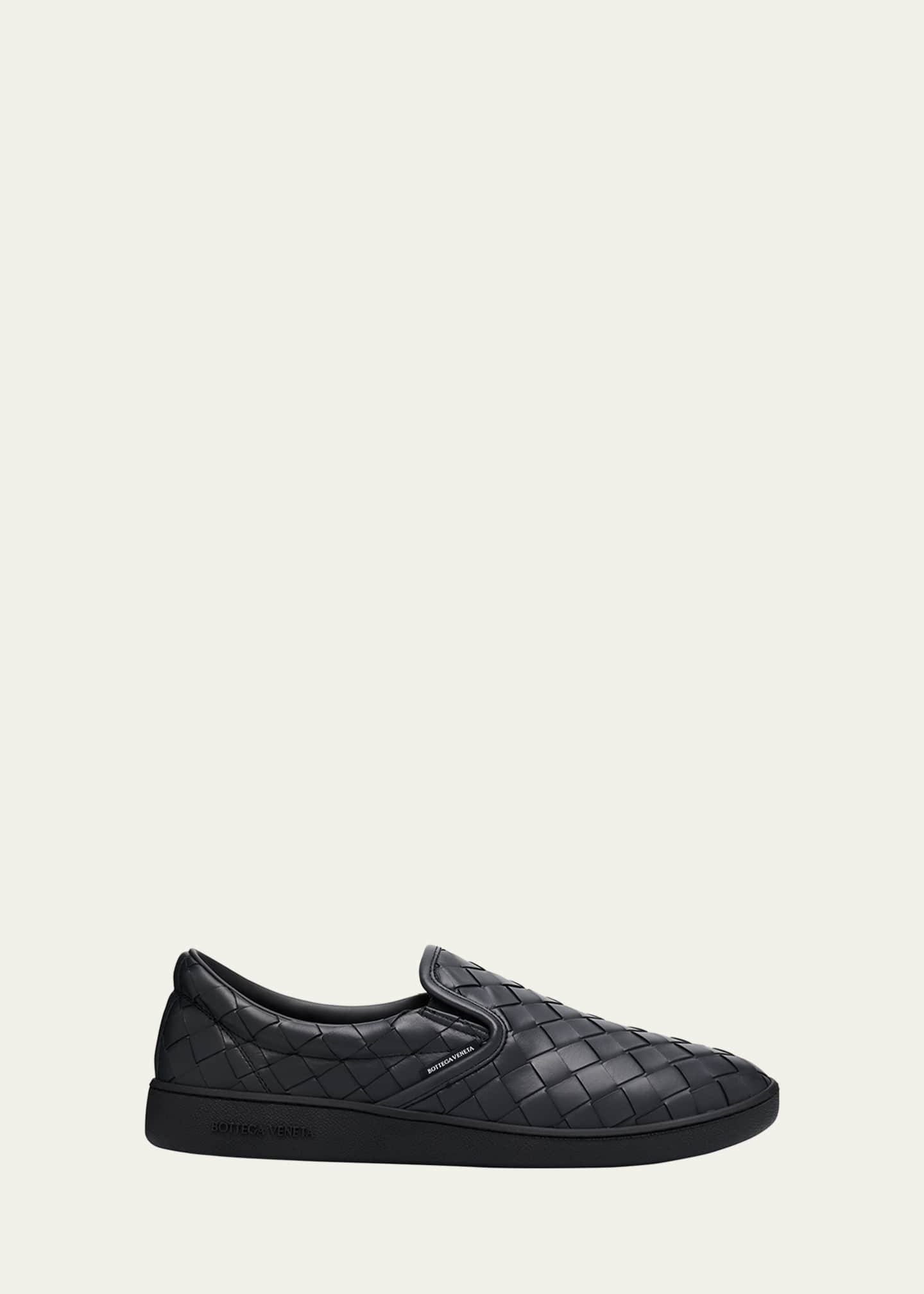 Bottega Veneta Men's Sawyer Intrecciato Leather Slip-On Sneakers Image 1 of 6