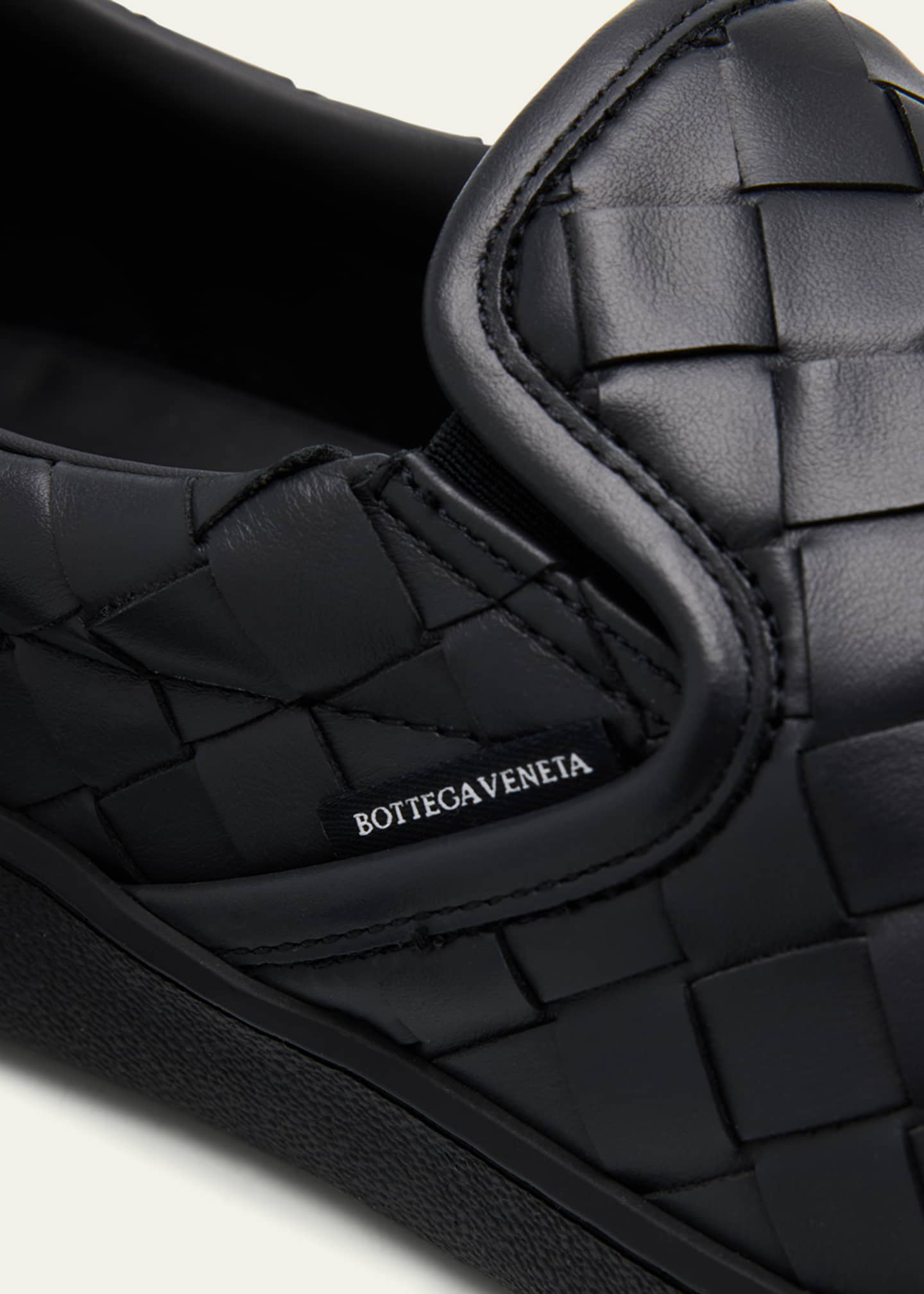 Bottega Veneta Men's Sawyer Intrecciato Leather Slip-On Sneakers Image 5 of 6